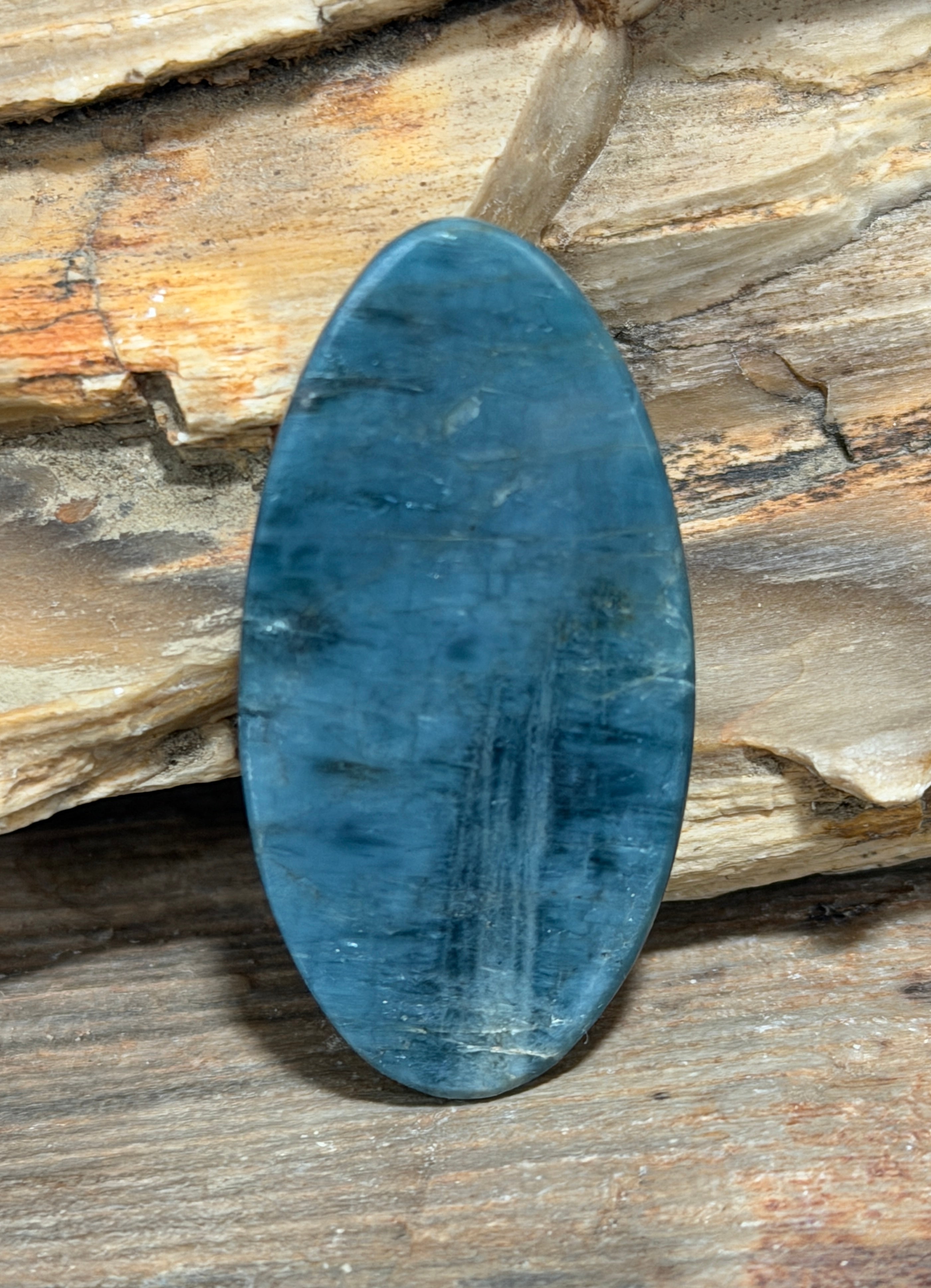 Apatite Cabochon-natural blue loose polished gemstone for jewelry making