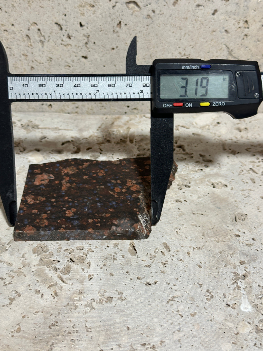 Llanite Slab-natural unpolished Rhyolite-Texas stone for lapidary use