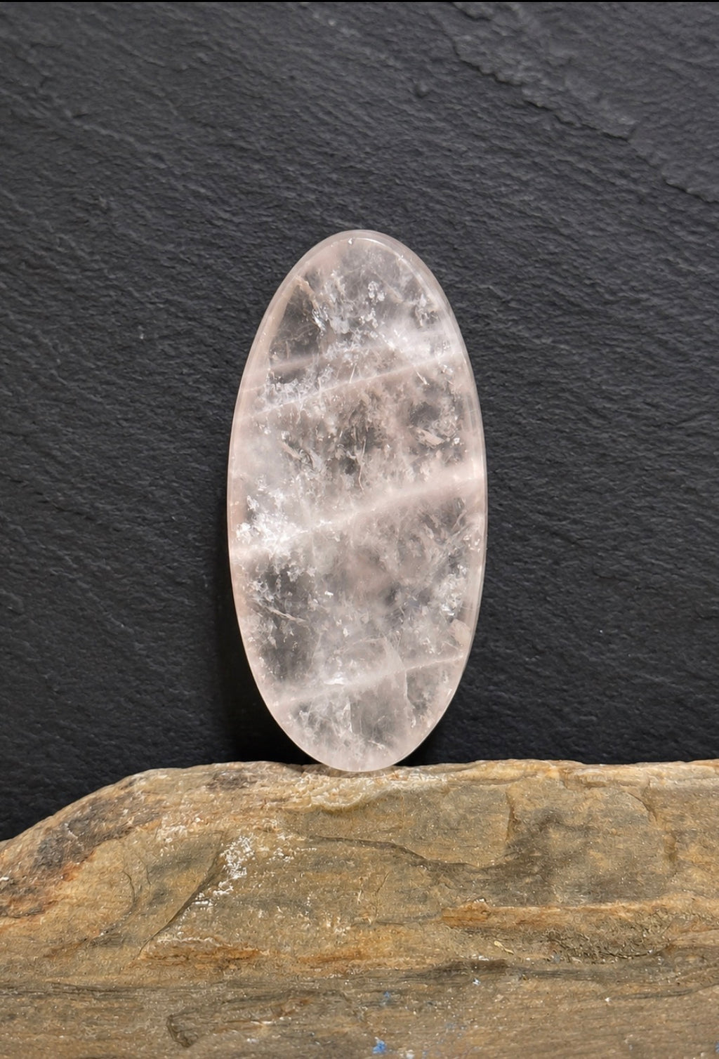 Rose Quartz Cabachon-Large Translucent Designer Gemstone-Hand Cut and Polished for Jewelry Making