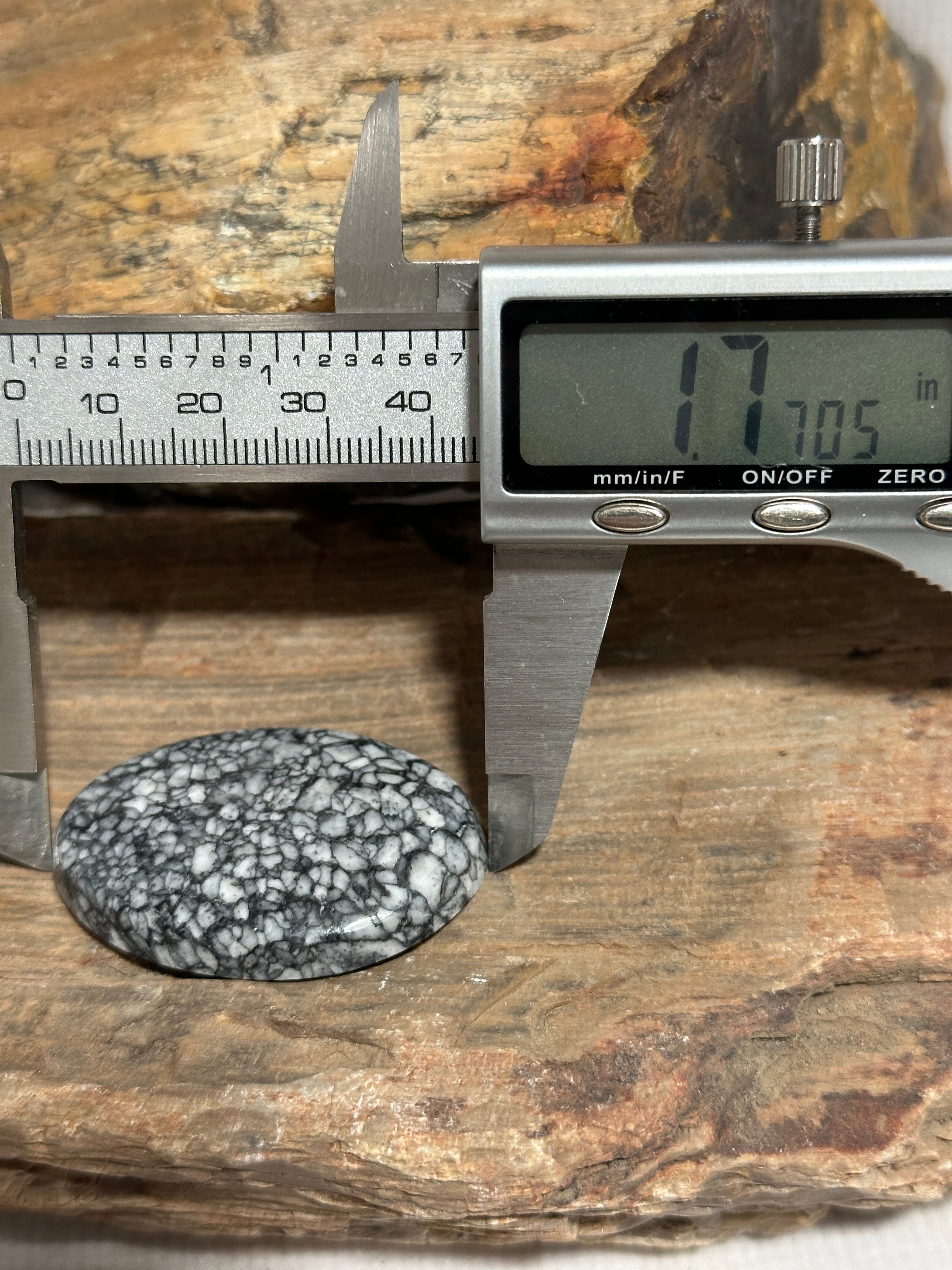 Austrian Pinolith Cabochon-large loose oval gemstone for jewelry making-VERY RARE old stock