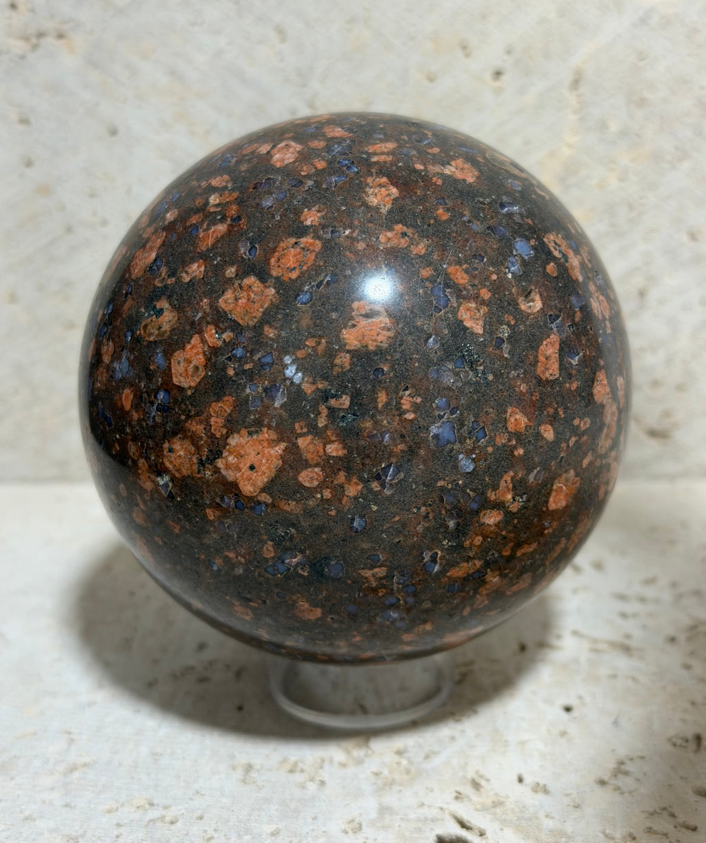 Texas Llanite Sphere – Large 3.43” Hand Polished Stone – 911.9 grams