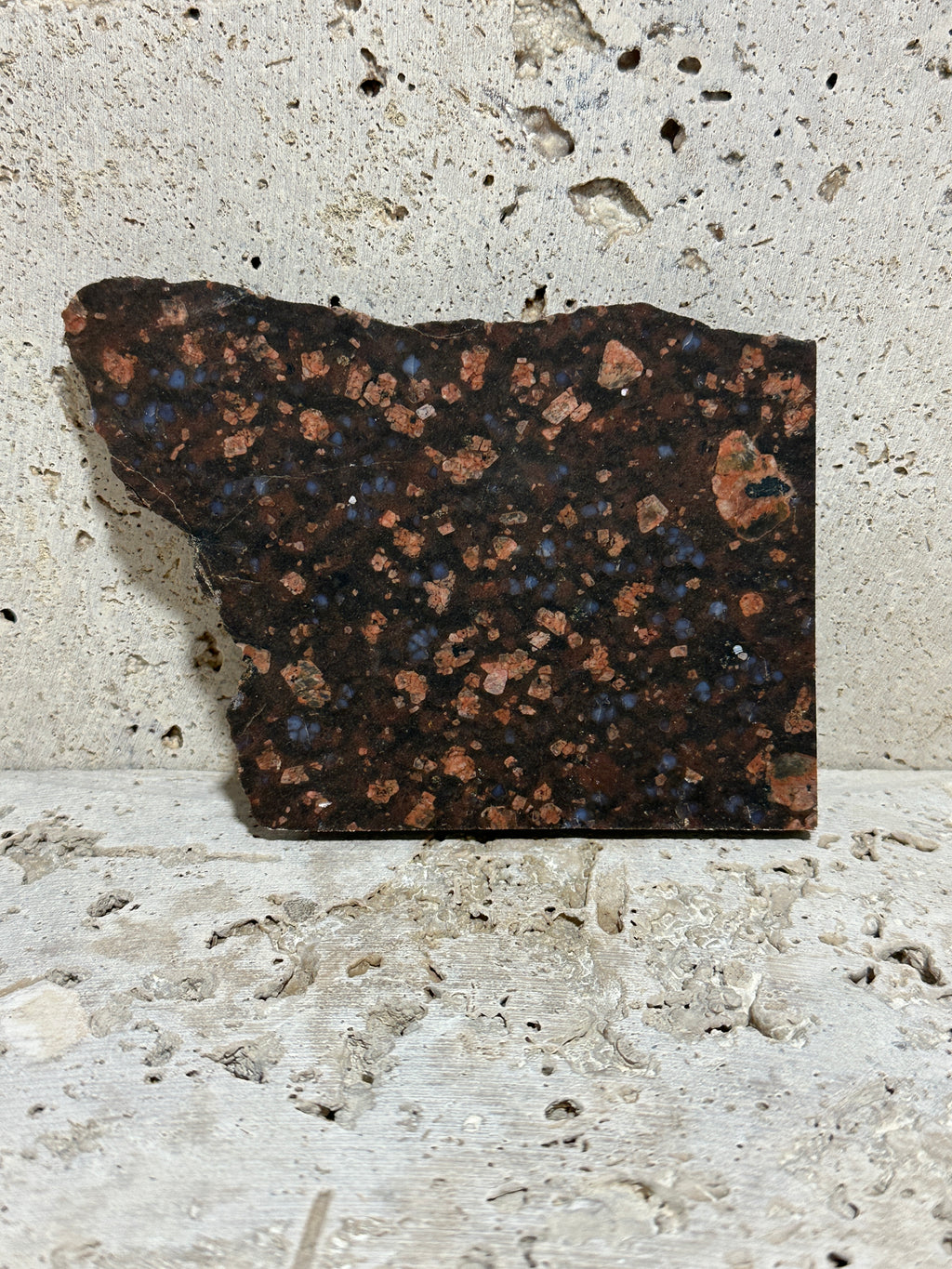 Llanite Slab-natural unpolished Rhyolite-Texas stone for lapidary use