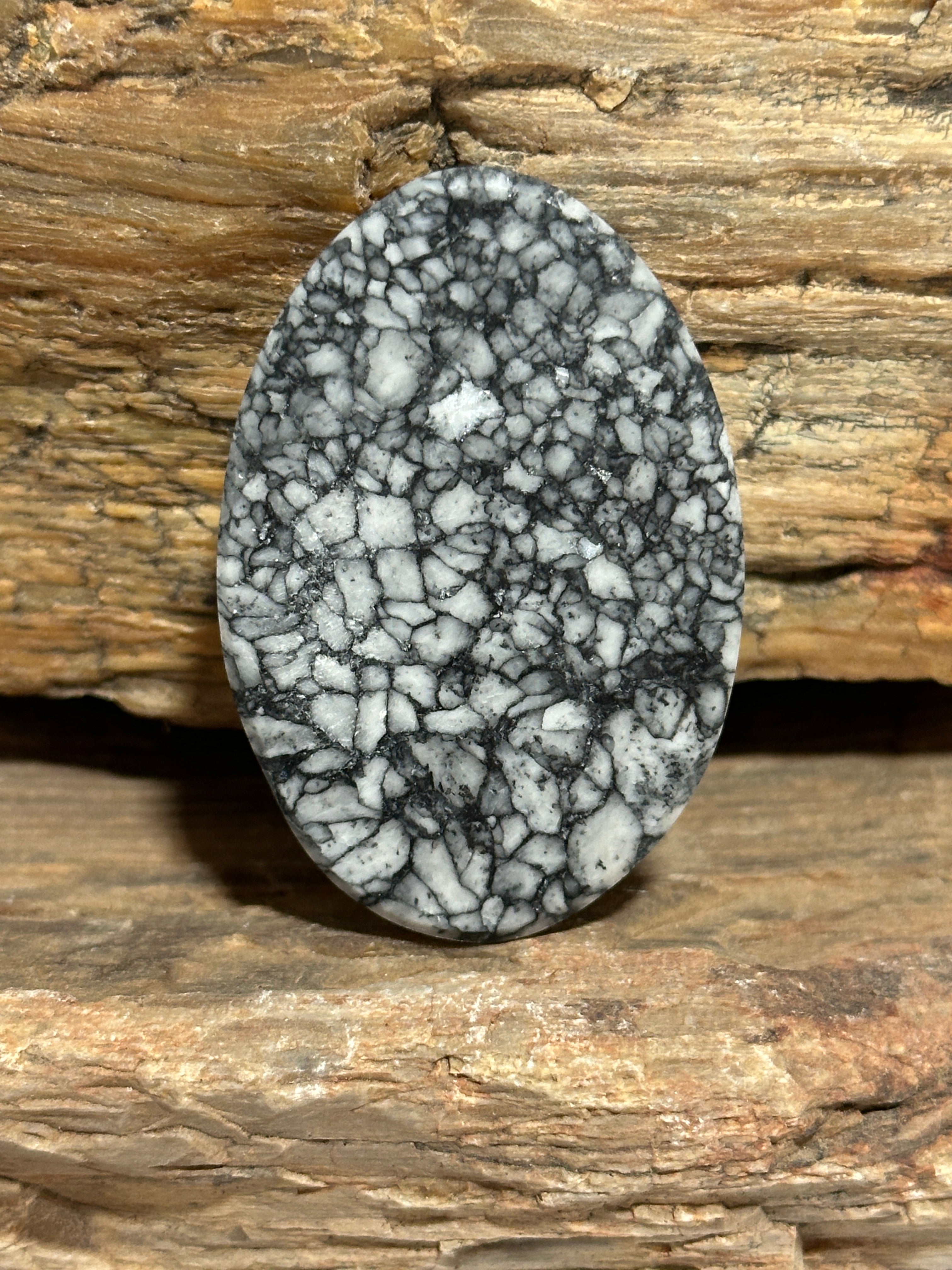 Austrian Pinolith Cabochon-large loose oval gemstone for jewelry making-VERY RARE old stock