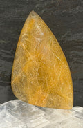 Golden Rutilated Quartz Cabochon- Large Statement Gemstone-Golden Rutile Quartz