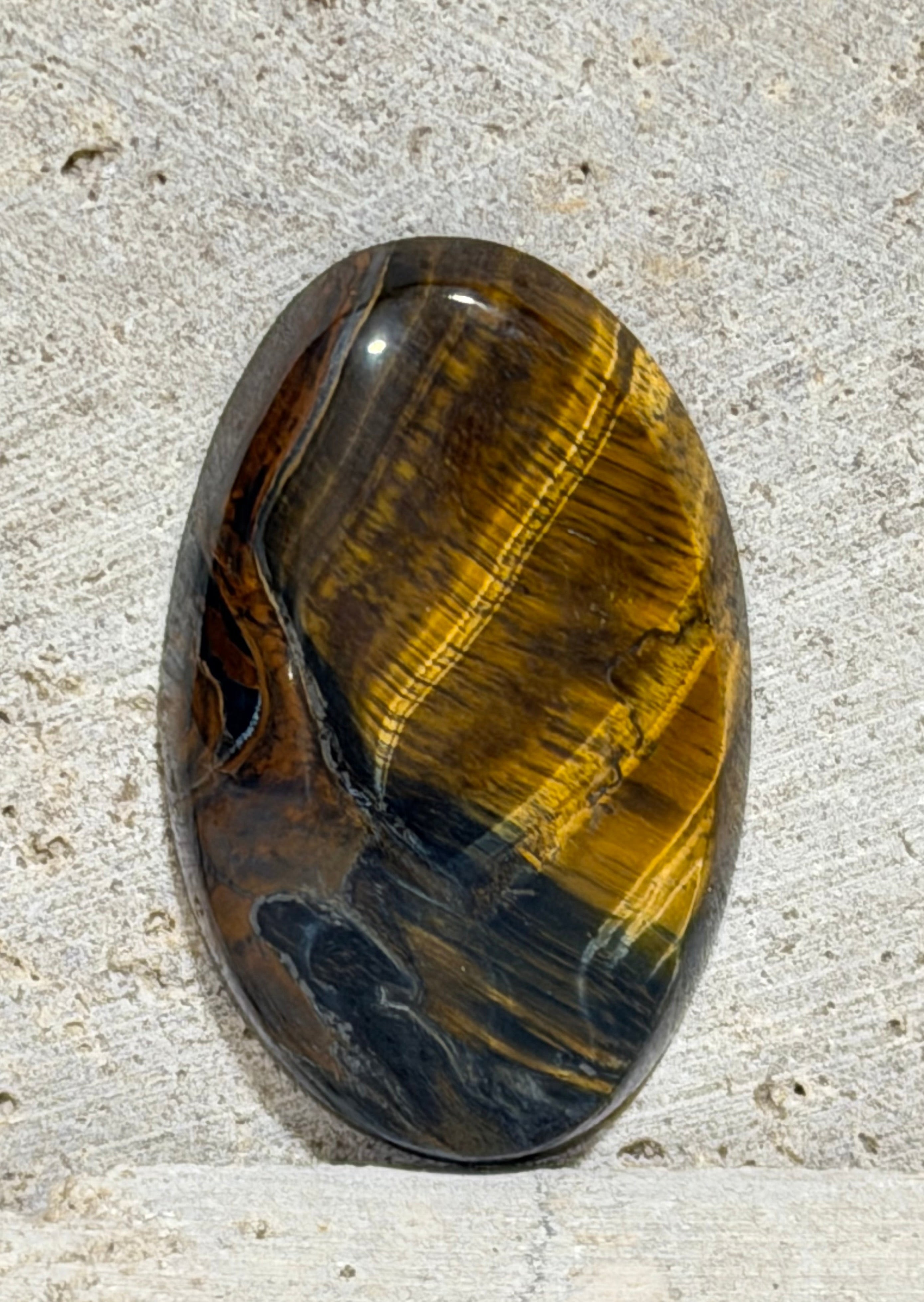 Blue Gold Tiger Eye-Large Cabochon