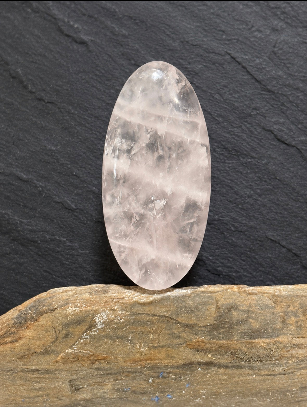Rose Quartz Cabachon-Large Translucent Designer Gemstone-Hand Cut and Polished for Jewelry Making