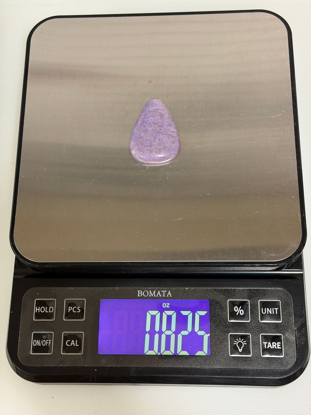 Purple Jade Cabachon-LARGE Pear-shaped Polished Natural Hand Cut Gemstone for Jewelry Making