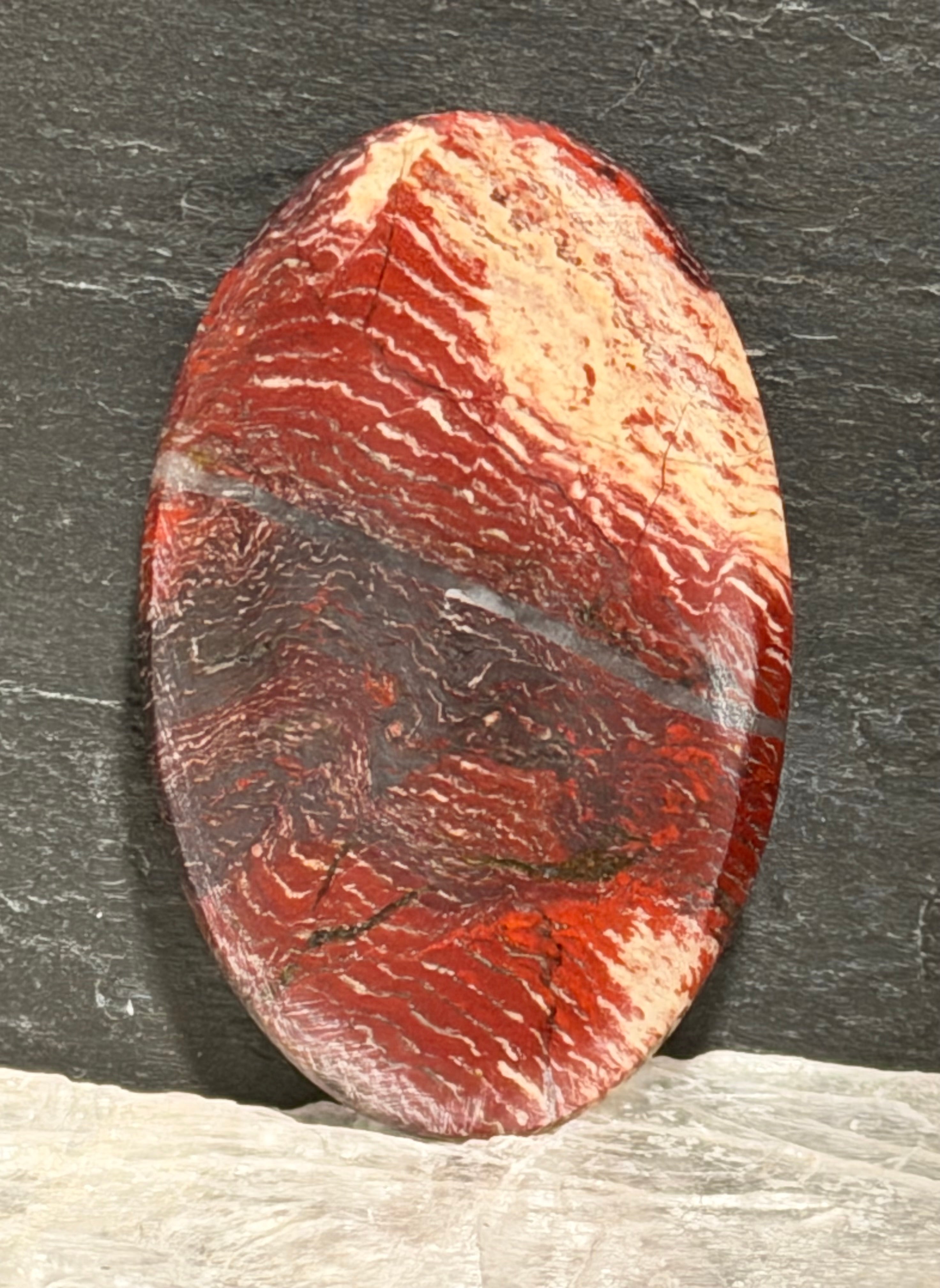 Snakeskin Jasper-Large Oval Cabochon