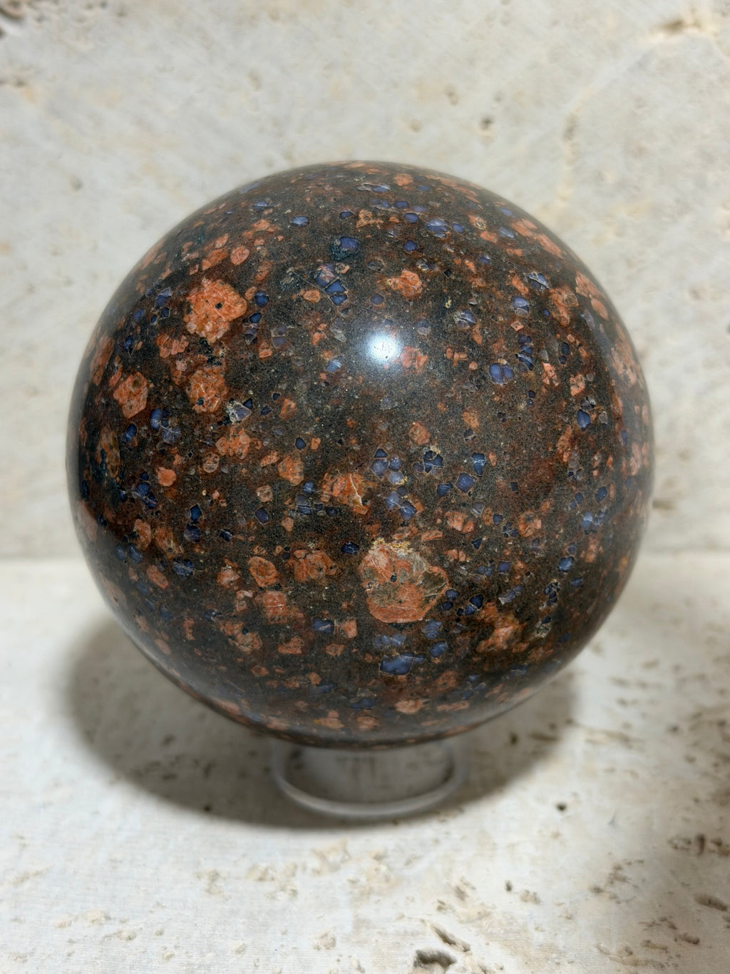 Texas Llanite Sphere – Large 3.43” Hand Polished Stone – 911.9 grams