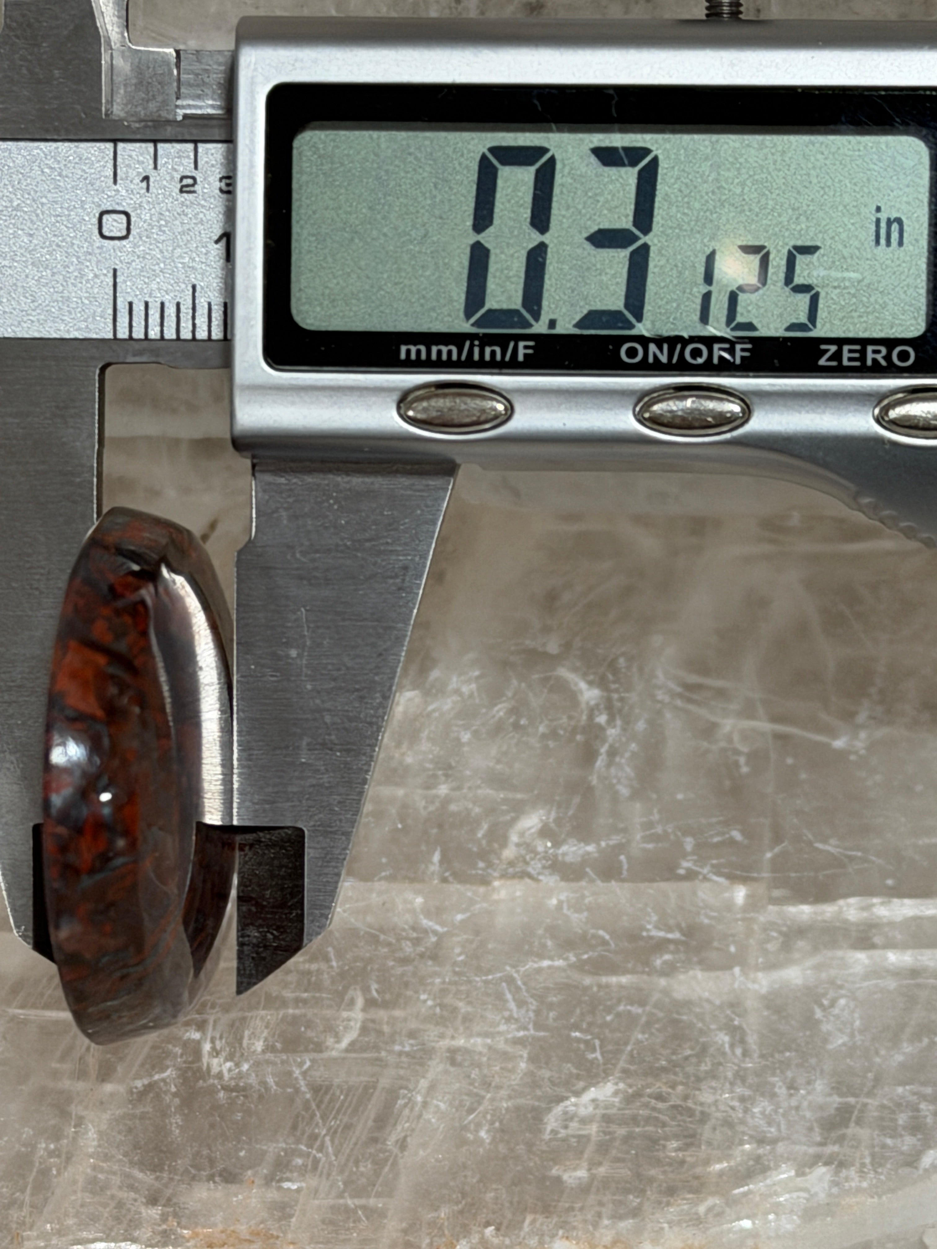 Tabu Tabu Cabochon-LARGE Brecciated Jasper Gemstone-Hand Cut Polished Designer Statement Cab for Jewelry Making