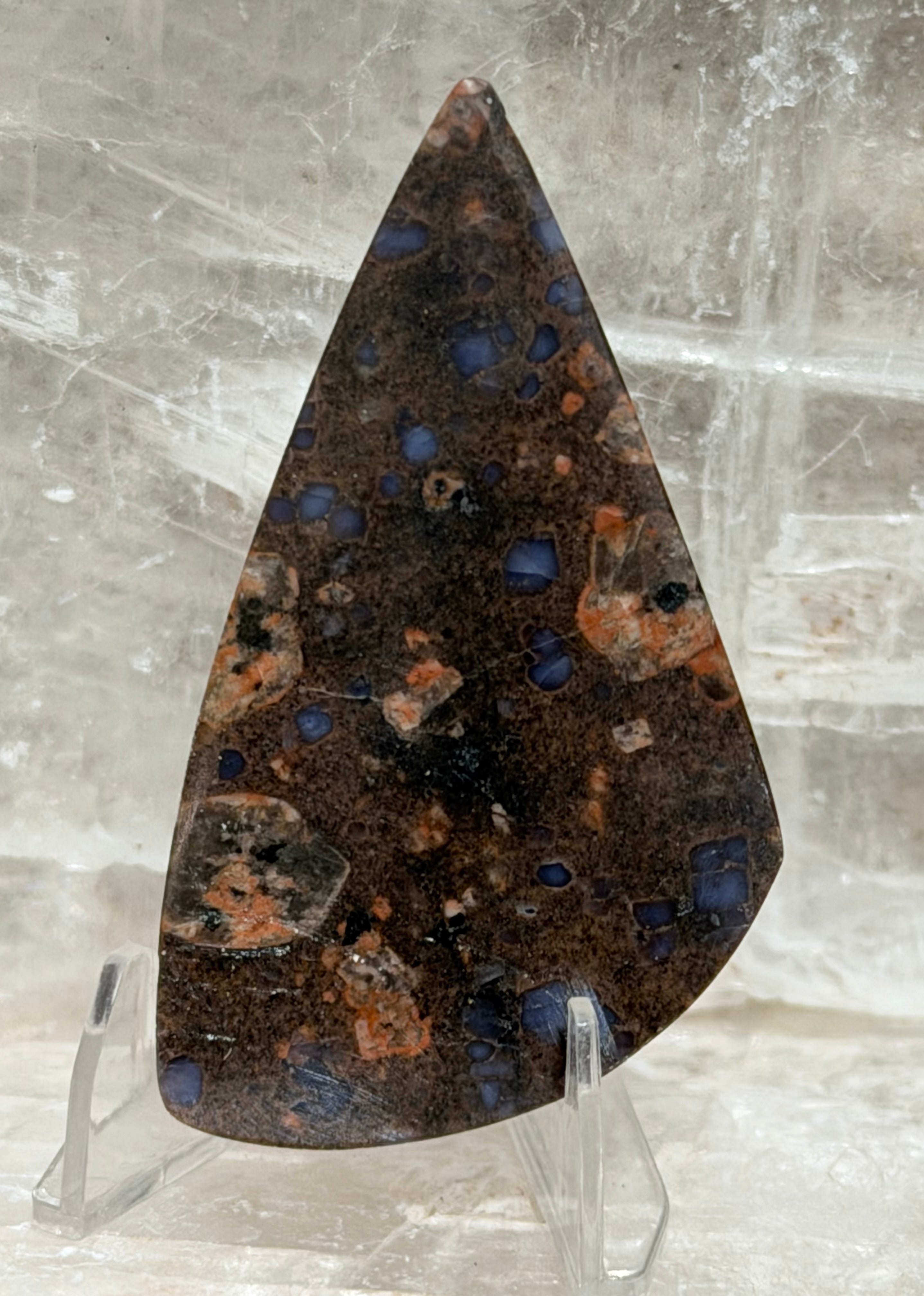 Texas Llanite Rhyolite-Blue Quartz Freeform Cabochon