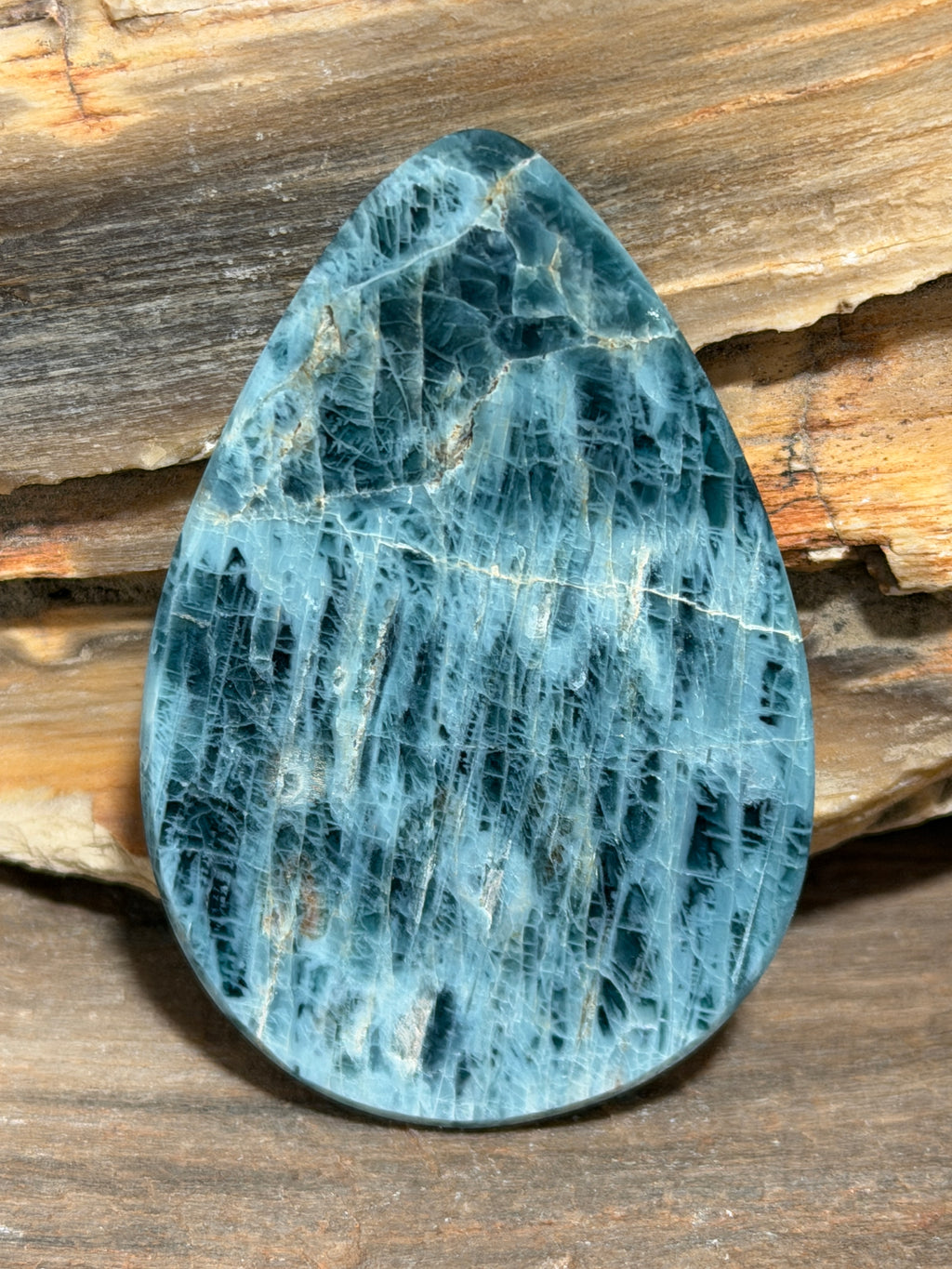 Natural Blue Apatite Cabochon-LARGE Hand Cut & Polished Designer Gemstone for Jewelry Making