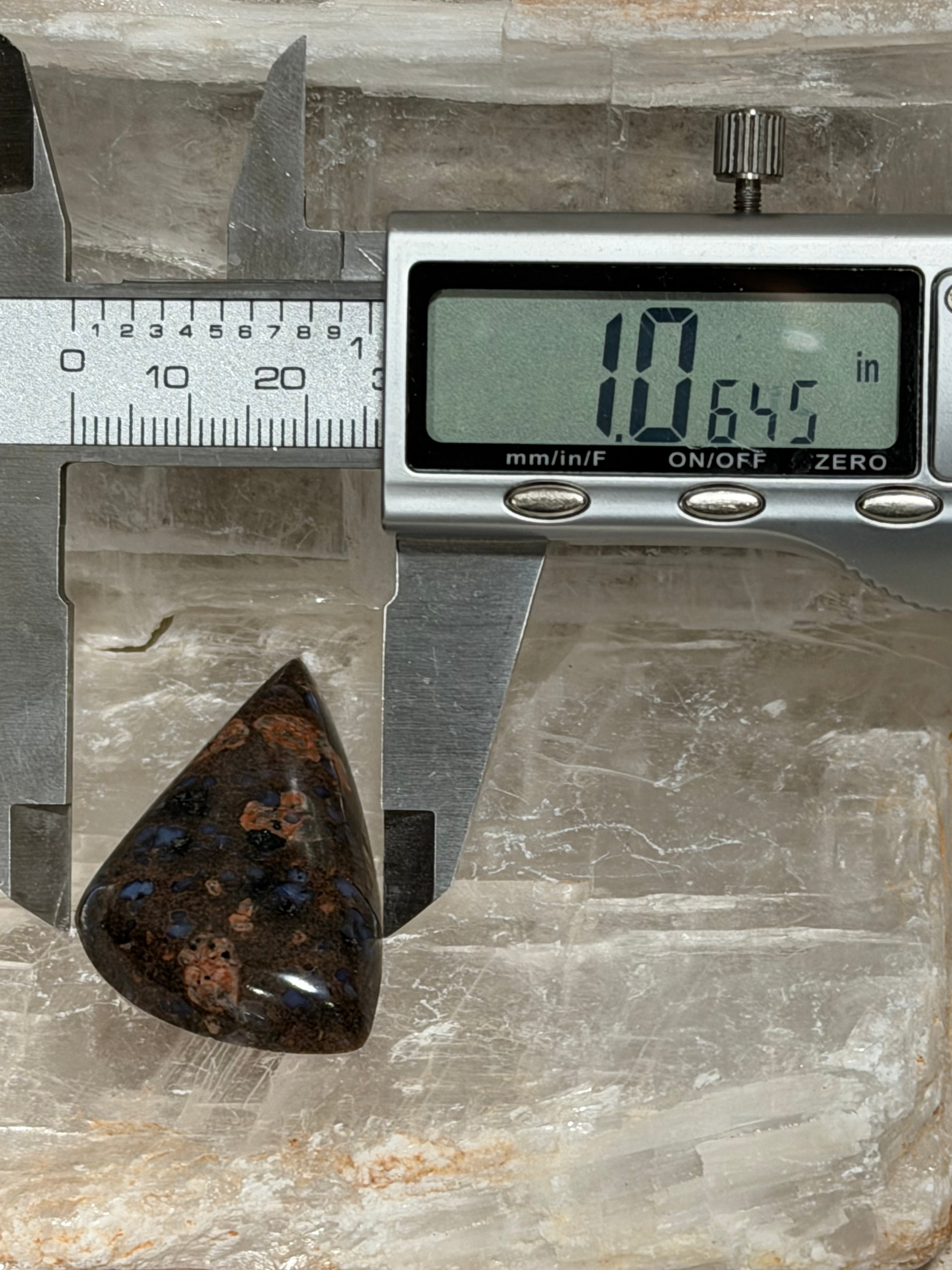 Texas Llanite Rhyolite-Blue Quartz Freeform Cabochon