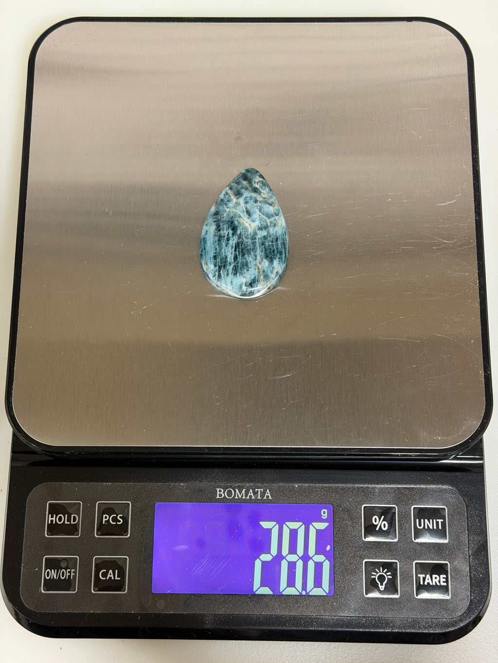 Natural Blue Apatite Cabochon-LARGE Hand Cut & Polished Designer Gemstone for Jewelry Making