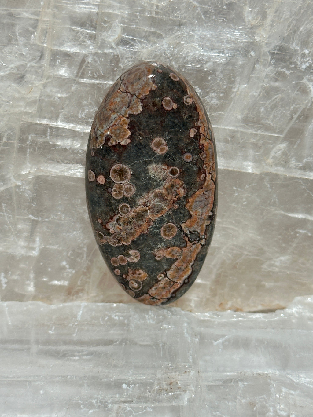 Rhyolite Cabochon-Orbicular Starlight Rhyolite large polished gemstone for jewelry making