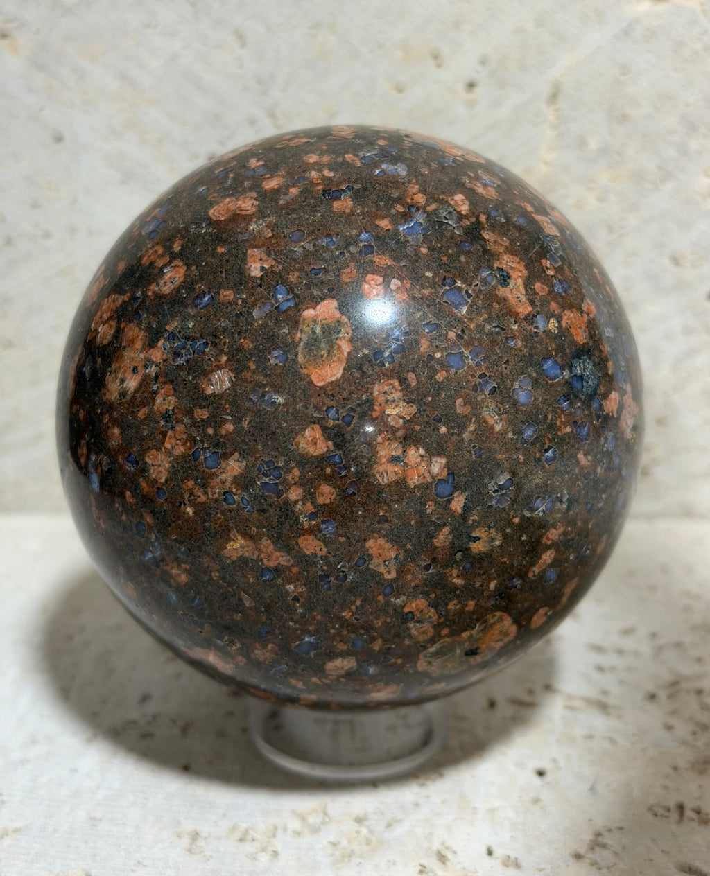 Texas Llanite Sphere – Large 3.43” Hand Polished Stone – 911.9 grams