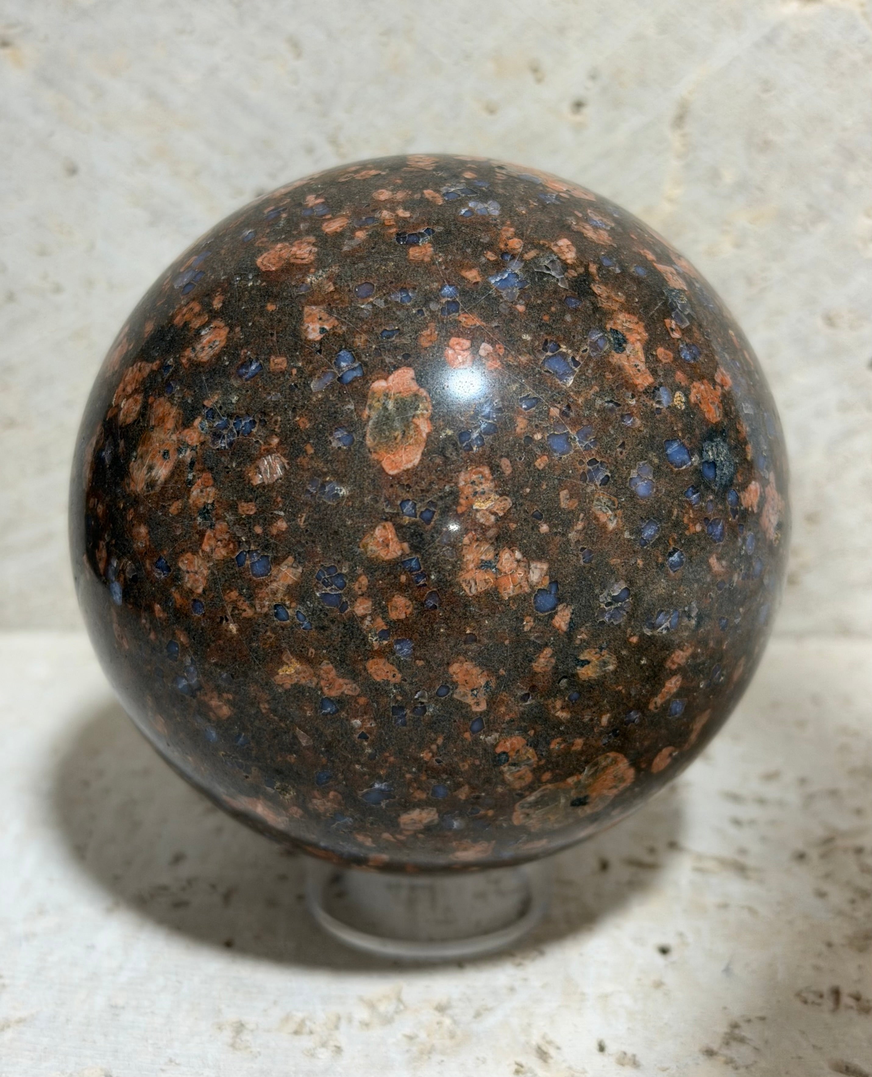 Texas Llanite Sphere – Large 3.43” Hand Polished Stone – 911.9 grams