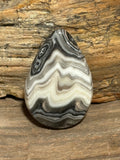 Gray Lace Agate Cabochon-large loose polished gemstone for jewelry making