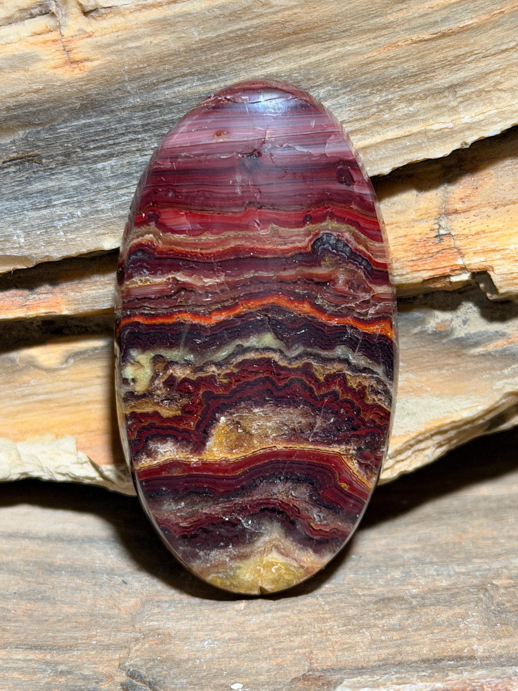 Bold Hyalite Cabochon, Candy & Wildfire Opal, Ultra Rare Utah Gemstone