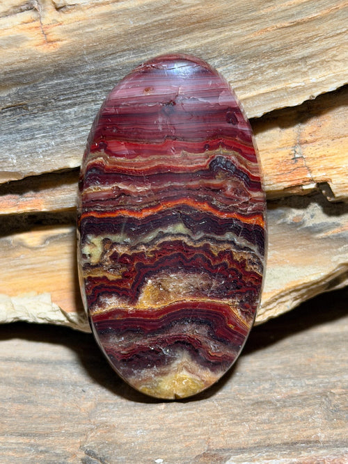 Bold Hyalite Cabochon, Candy & Wildfire Opal, Ultra Rare Utah Gemstone