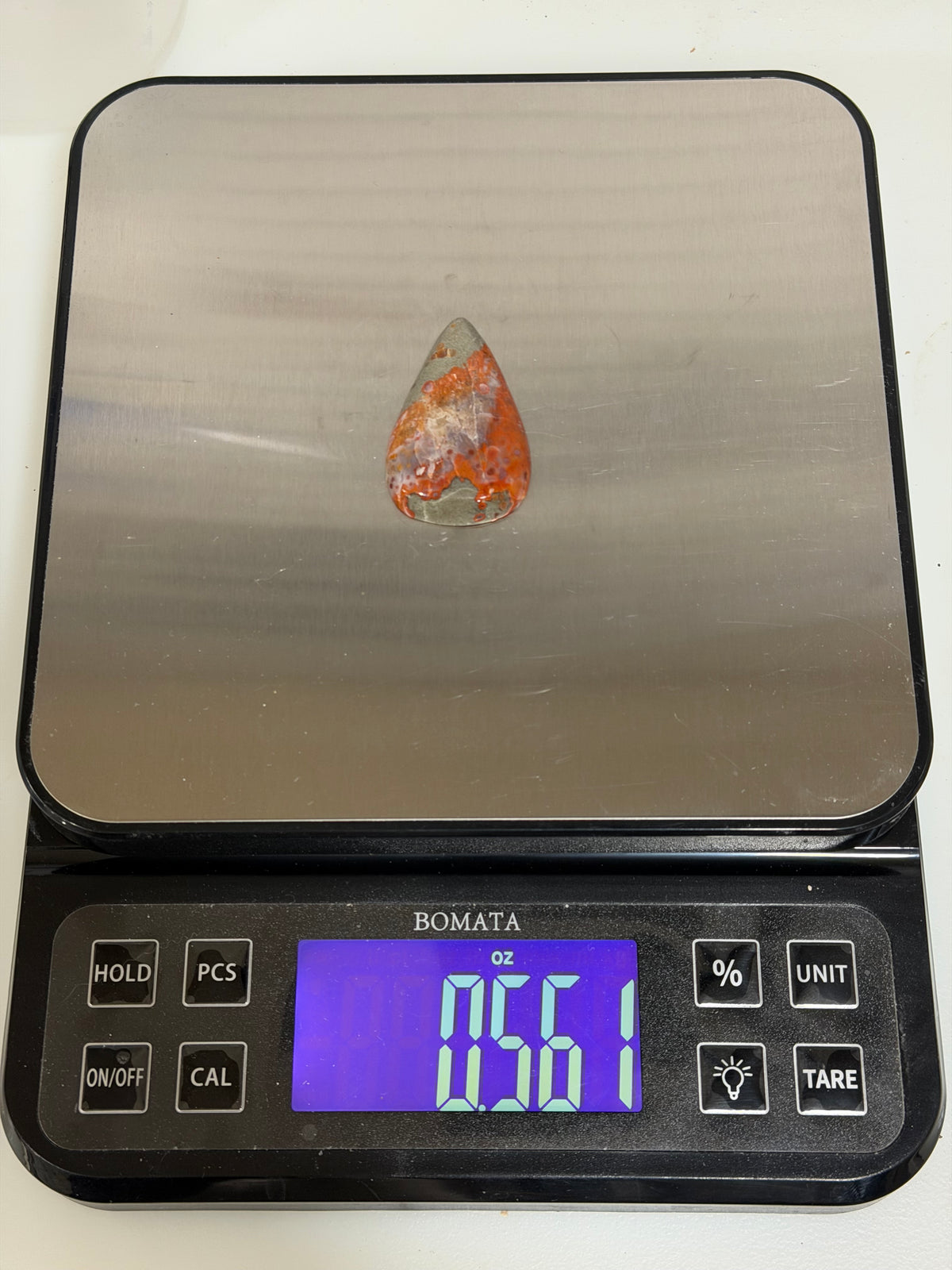 Utah Red Grape Agate-Teardrop Cabochon