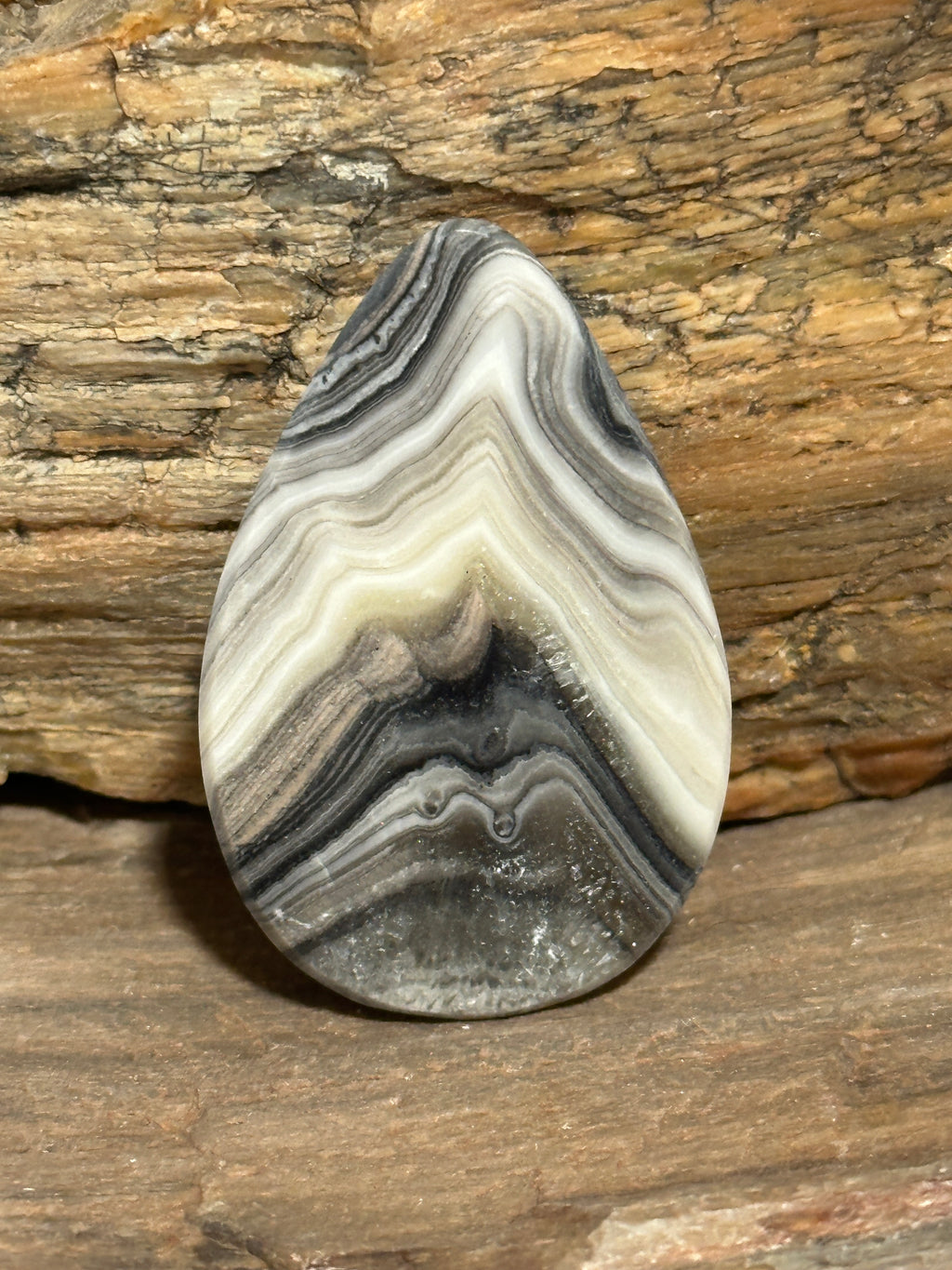 Gray Lace Agate Cabochon-large loose polished gemstone for jewelry making