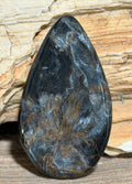 Pietersite Cabochon-Double Sided Polished Blue & Gold Pietersite-Designer Hand Cut Teardrop for Wire Wrapping