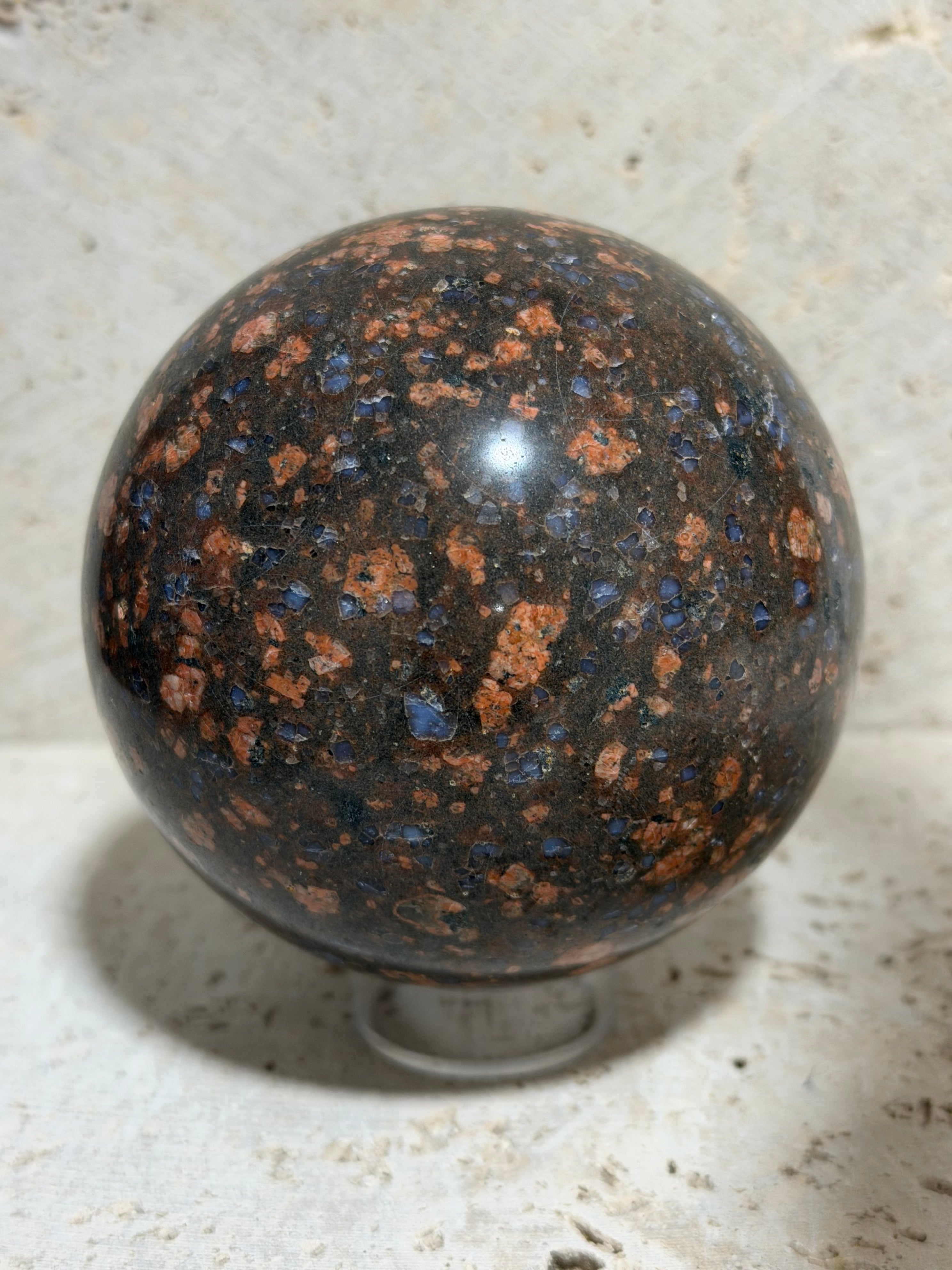 Texas Llanite Sphere – Large 3.43” Hand Polished Stone – 911.9 grams