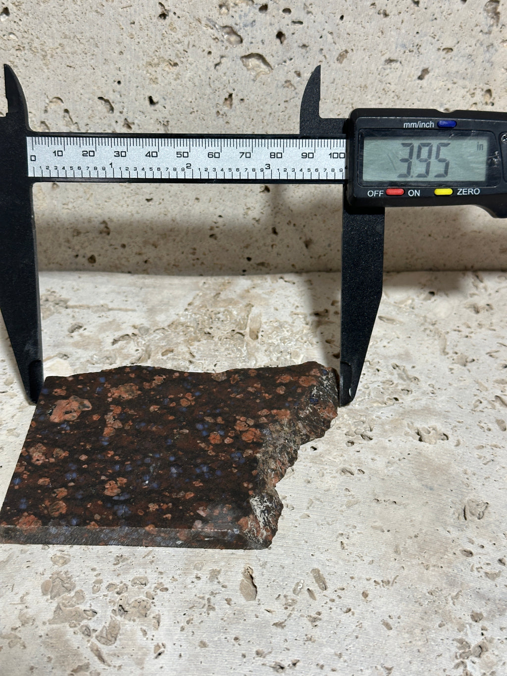 Llanite Slab-natural unpolished Rhyolite-Texas stone for lapidary use