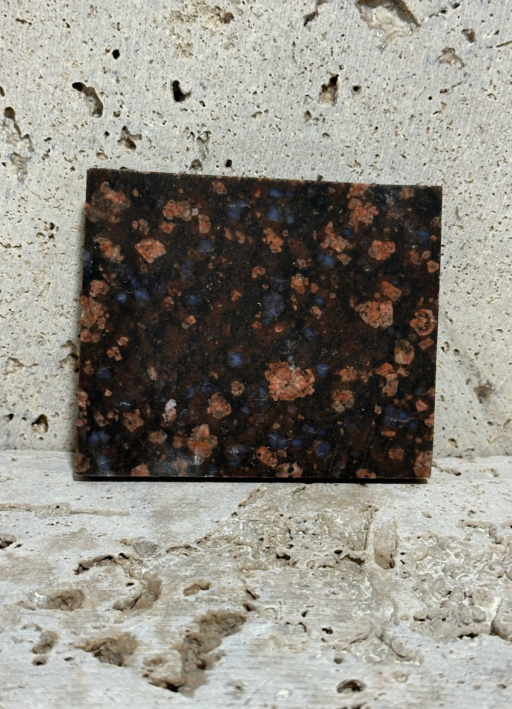 Llanite Slab-natural unpolished Rhyolite-Texas stone for lapidary use
