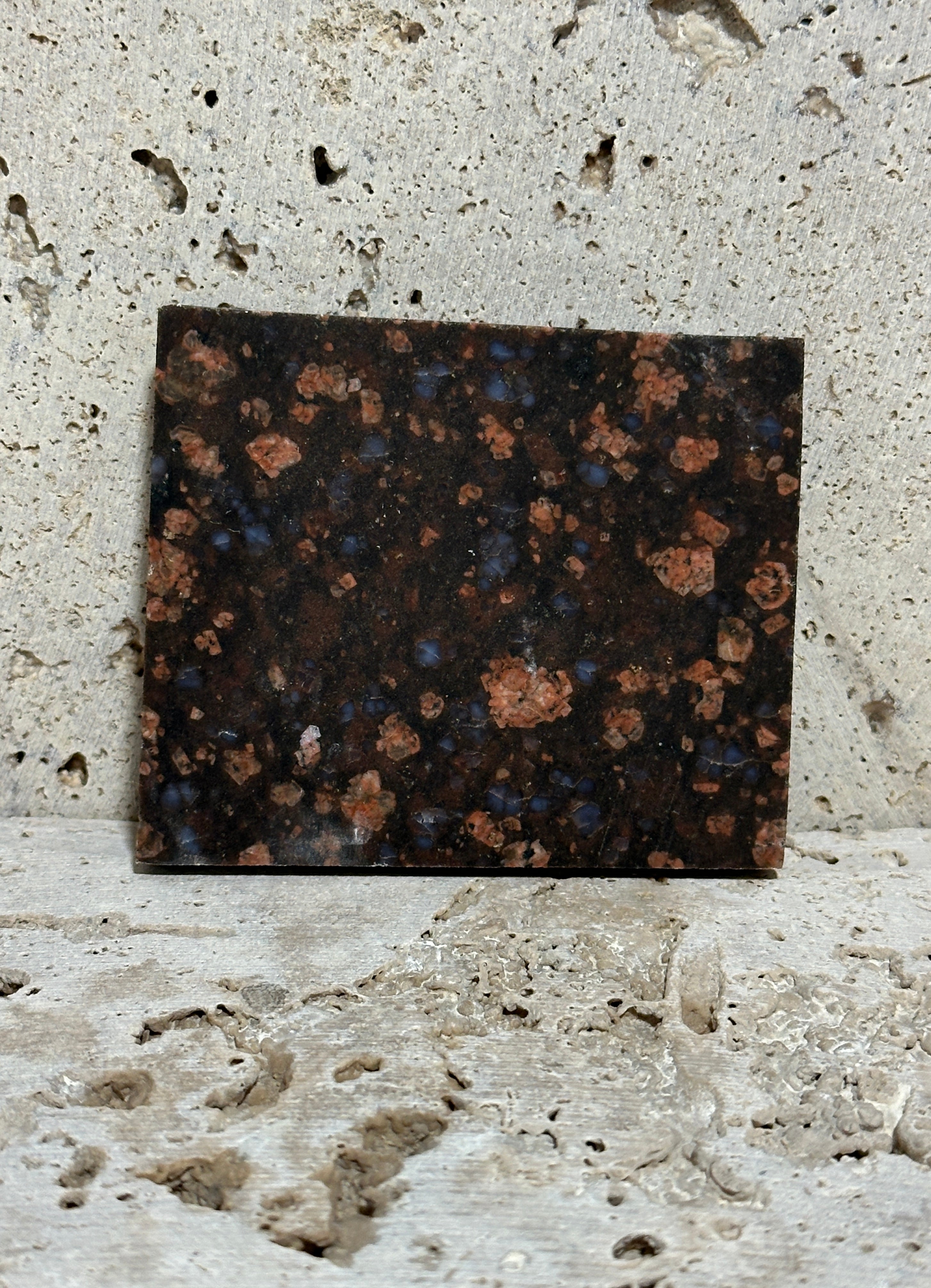 Llanite Slab-natural unpolished Rhyolite-Texas stone for lapidary use