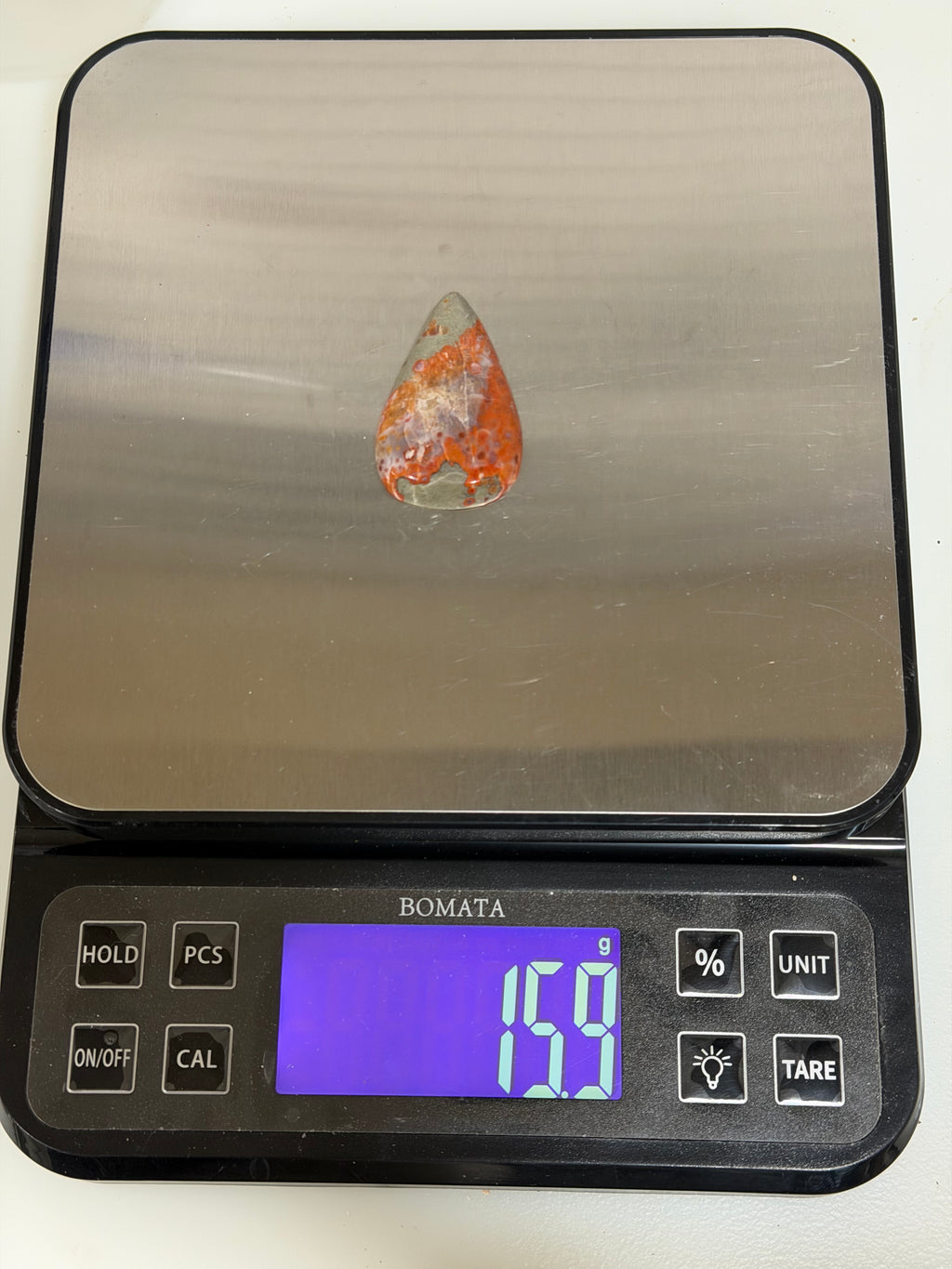 Utah Red Grape Agate-Teardrop Cabochon