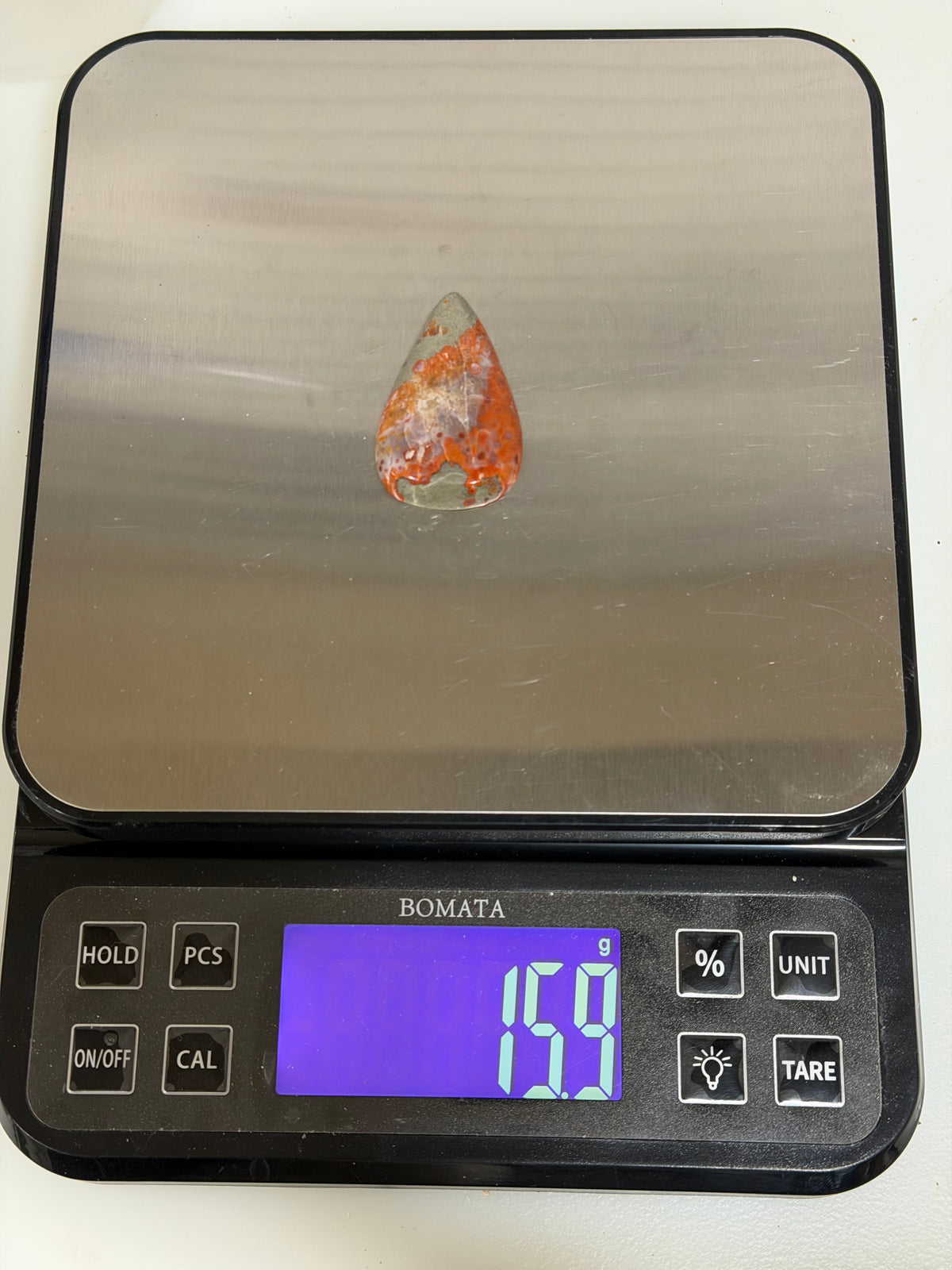 Utah Red Grape Agate-Teardrop Cabochon