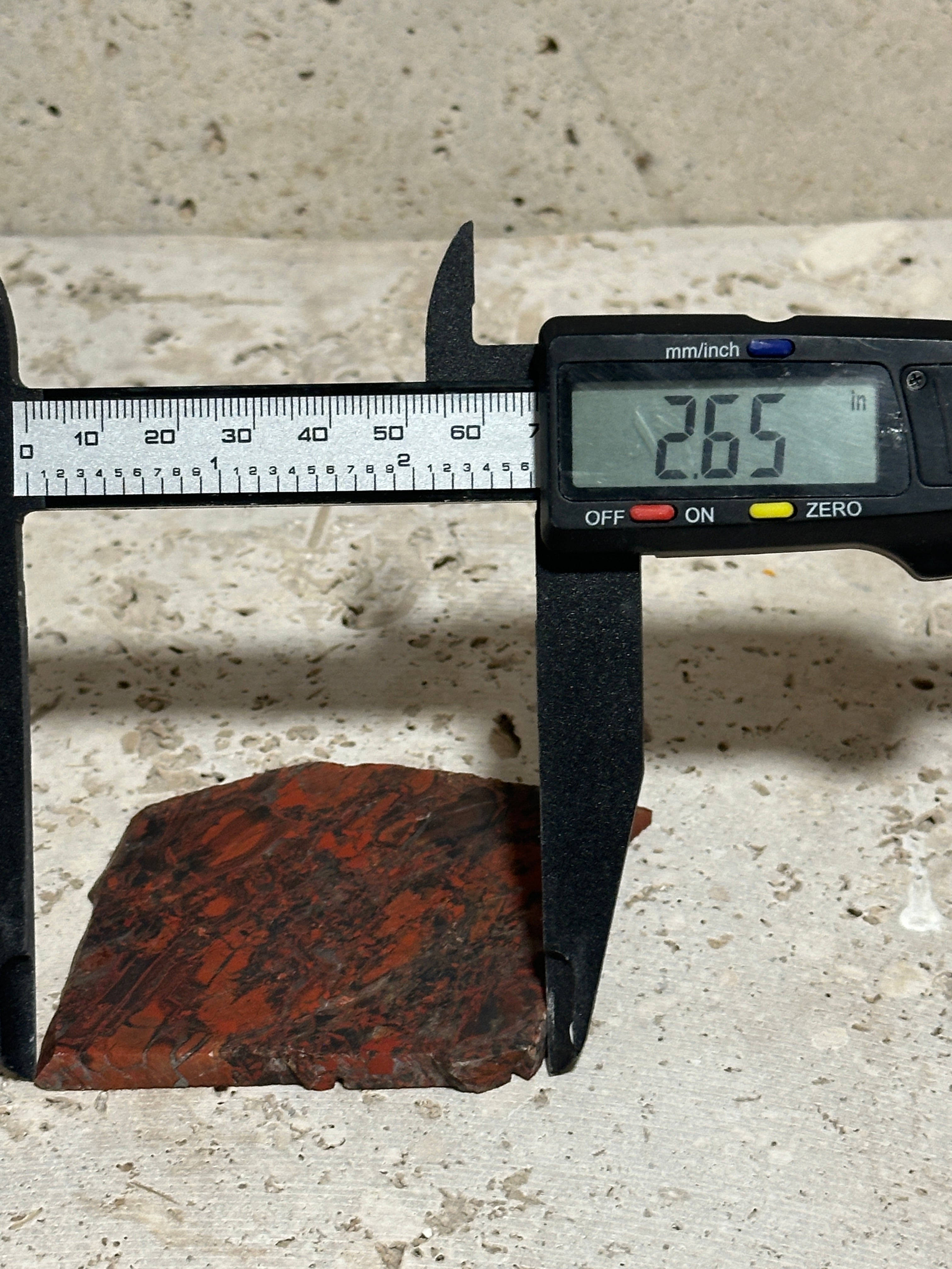 Tabu Tabu Slab-unpolished natural brecciated Jasper stone for lapidary use