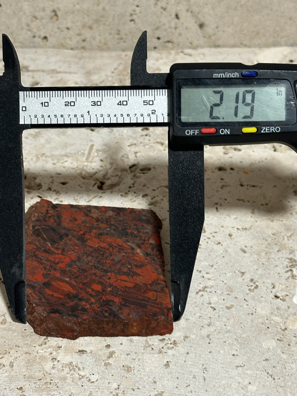 Tabu Tabu Slab-unpolished natural brecciated Jasper stone for lapidary use