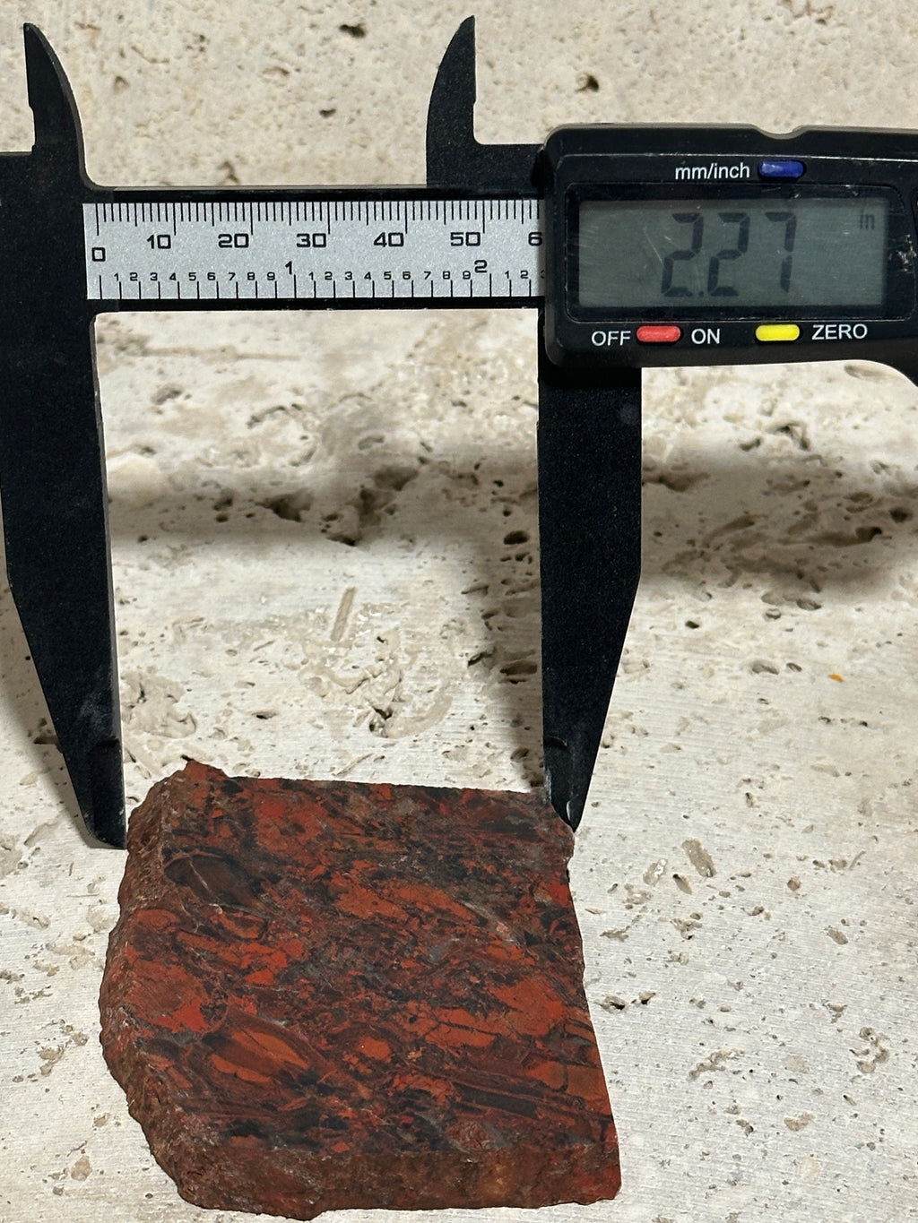 Tabu Tabu Slab-unpolished natural brecciated Jasper stone for lapidary use