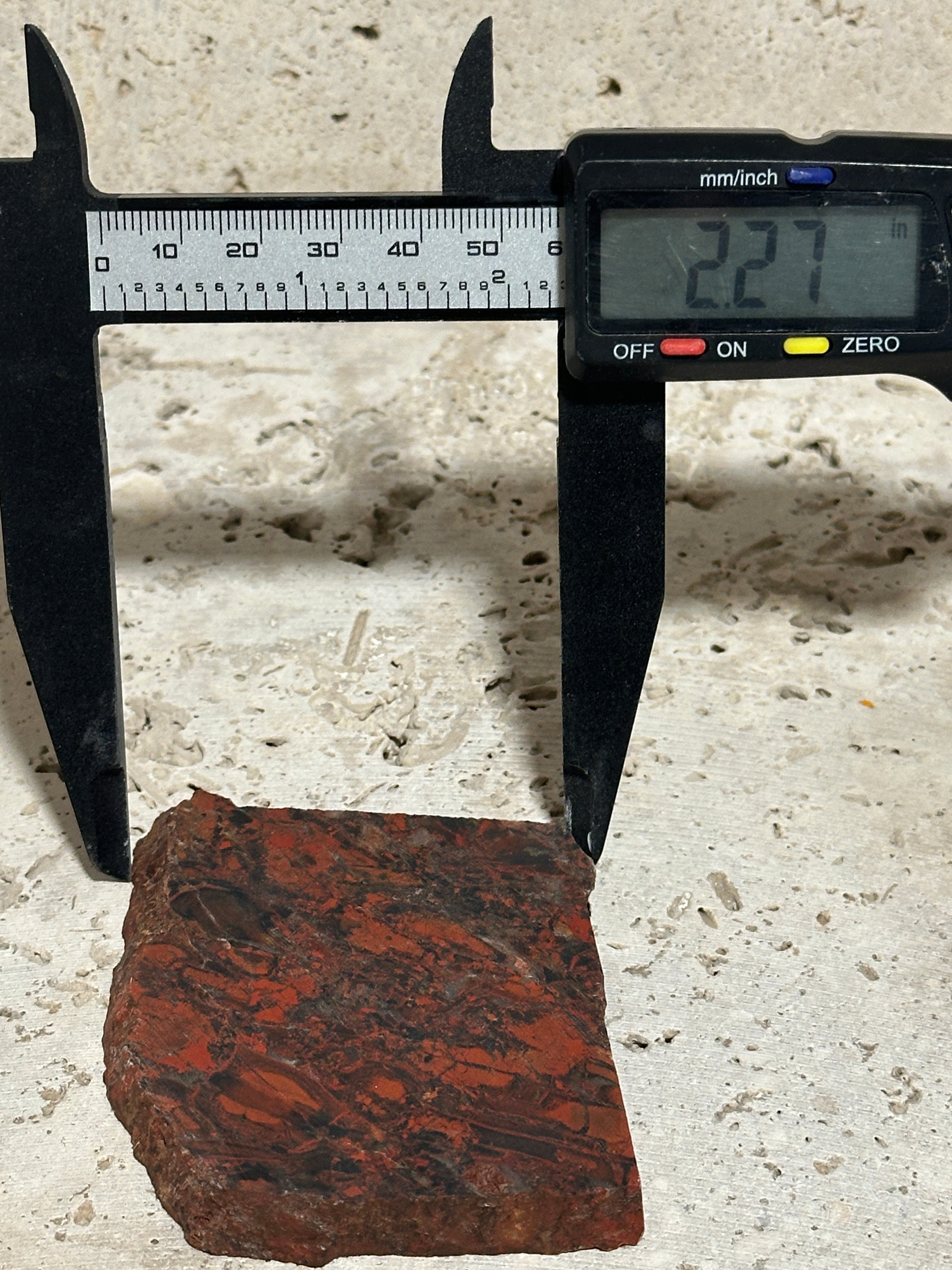 Tabu Tabu Slab-unpolished natural brecciated Jasper stone for lapidary use