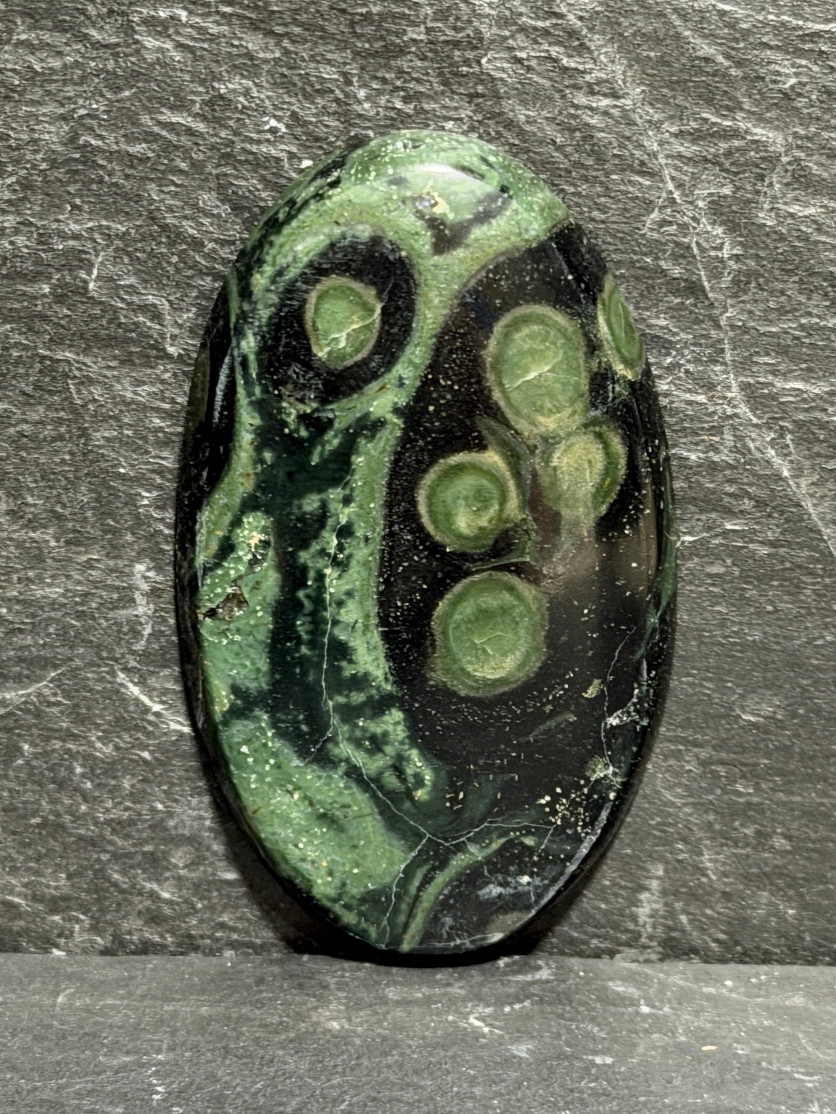 Kambaba Jasper Cabochon-Large Orbicular Oval