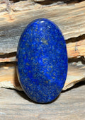 Lapis Lazuli Cabochon, Deep Royal Blue Lapis, Gold Pyrite Flecks, Large Oval Gemstone, 20g Jewelry Stone