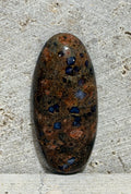 Llanite Skinny Oval Cabochon, Blue Quartz Rhyolite, Wire Wrapping Stone, Hand Polished Gemstone