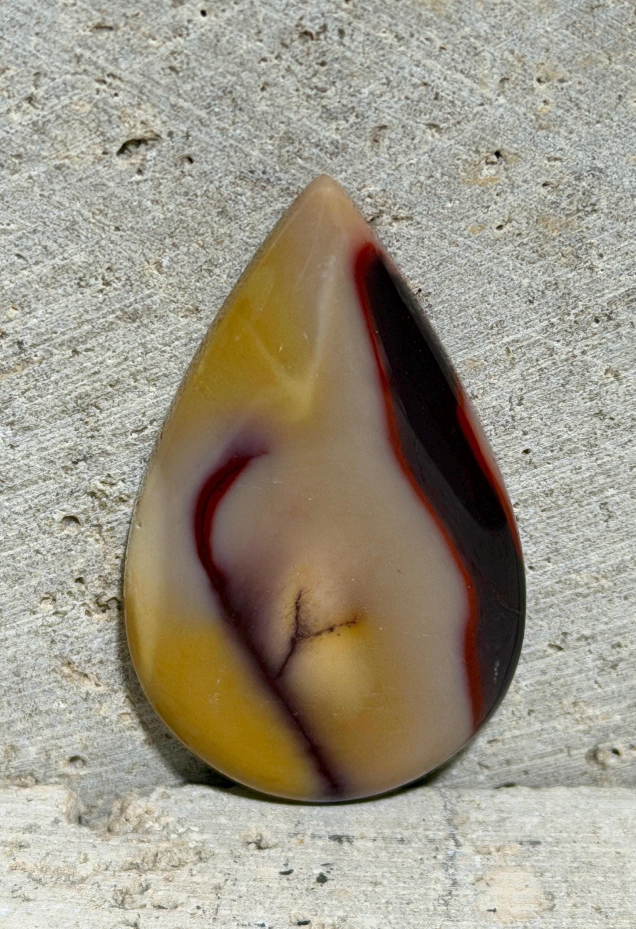 Mookaite Jasper-Tricolor Cabochon