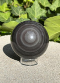 Rainbow Obsidian Midnight Lace 2.70 inch polished sphere for reiki, energy healing, display, decor