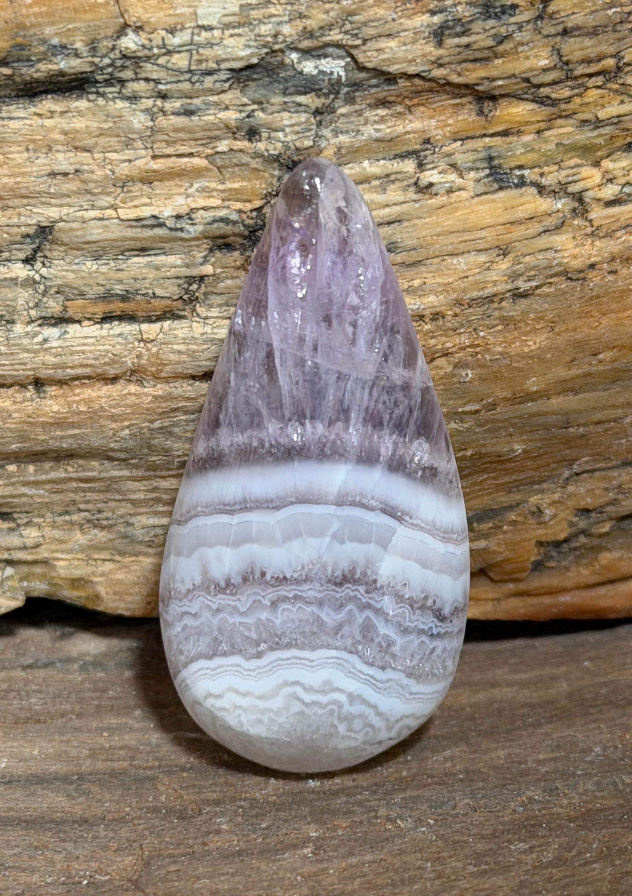 Sowbelly Agate Cabochon, Gemmy Hand Polished Designer Stone for Wire Wrapping and Jewelry Making