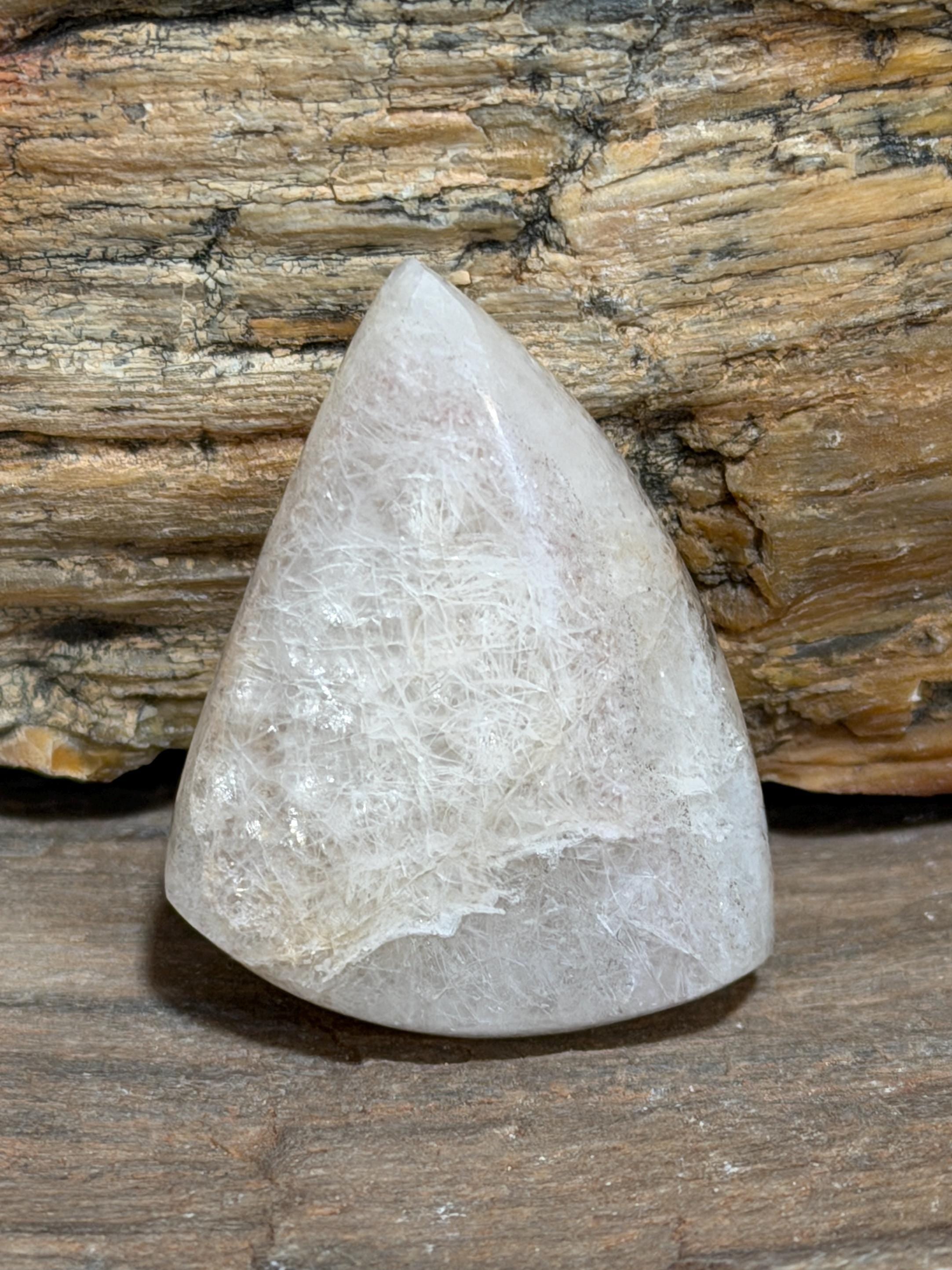 Utah Bubble Opal-Spider Web Hyalite Cabochon