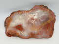 Utah red grape agate nodule cross section slab from San Rafael Swell