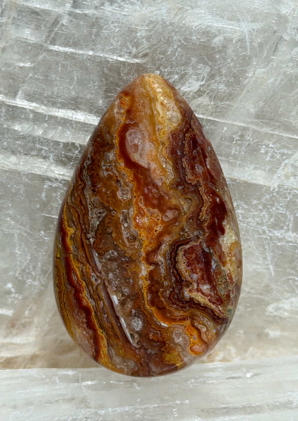 Wildfire Opal Hyalite Cabochon-Ultra Rare Utah Bubble Opal