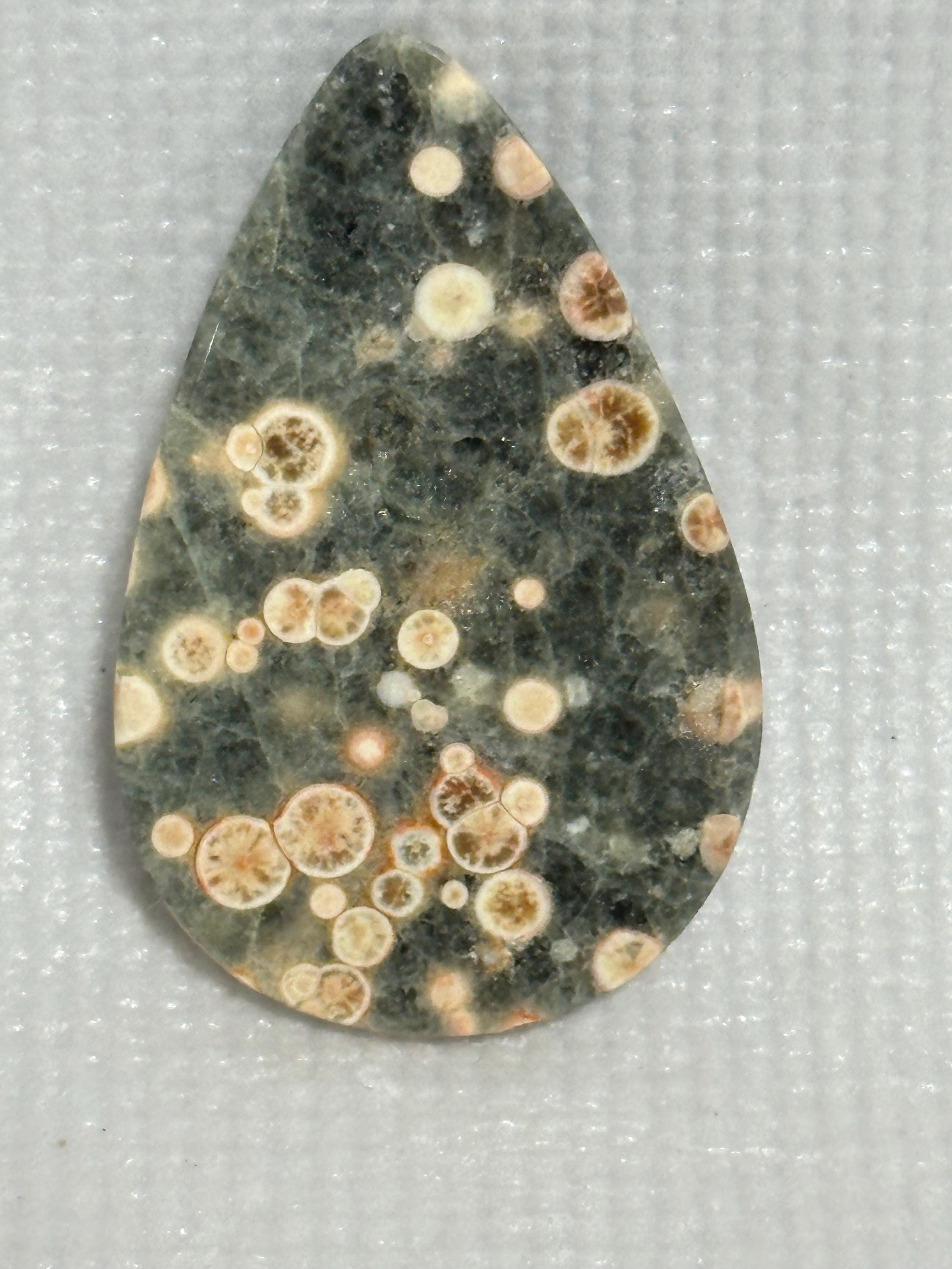 Rhyolite teardrop cabochon loose Starlight Rhyolite gemstone for jewelry making