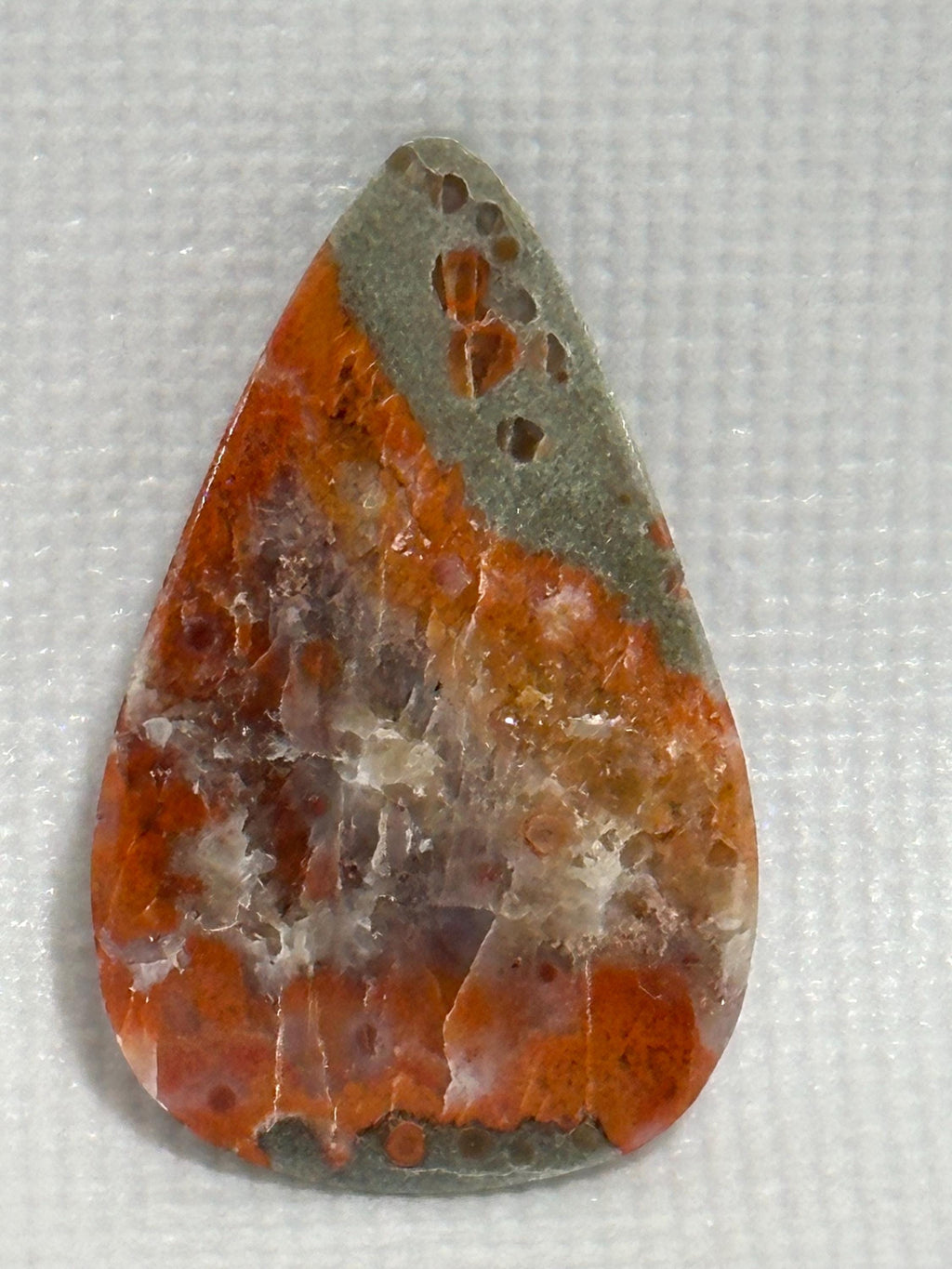 Grape agate teardrop loose gemstone from San Rafael Swell