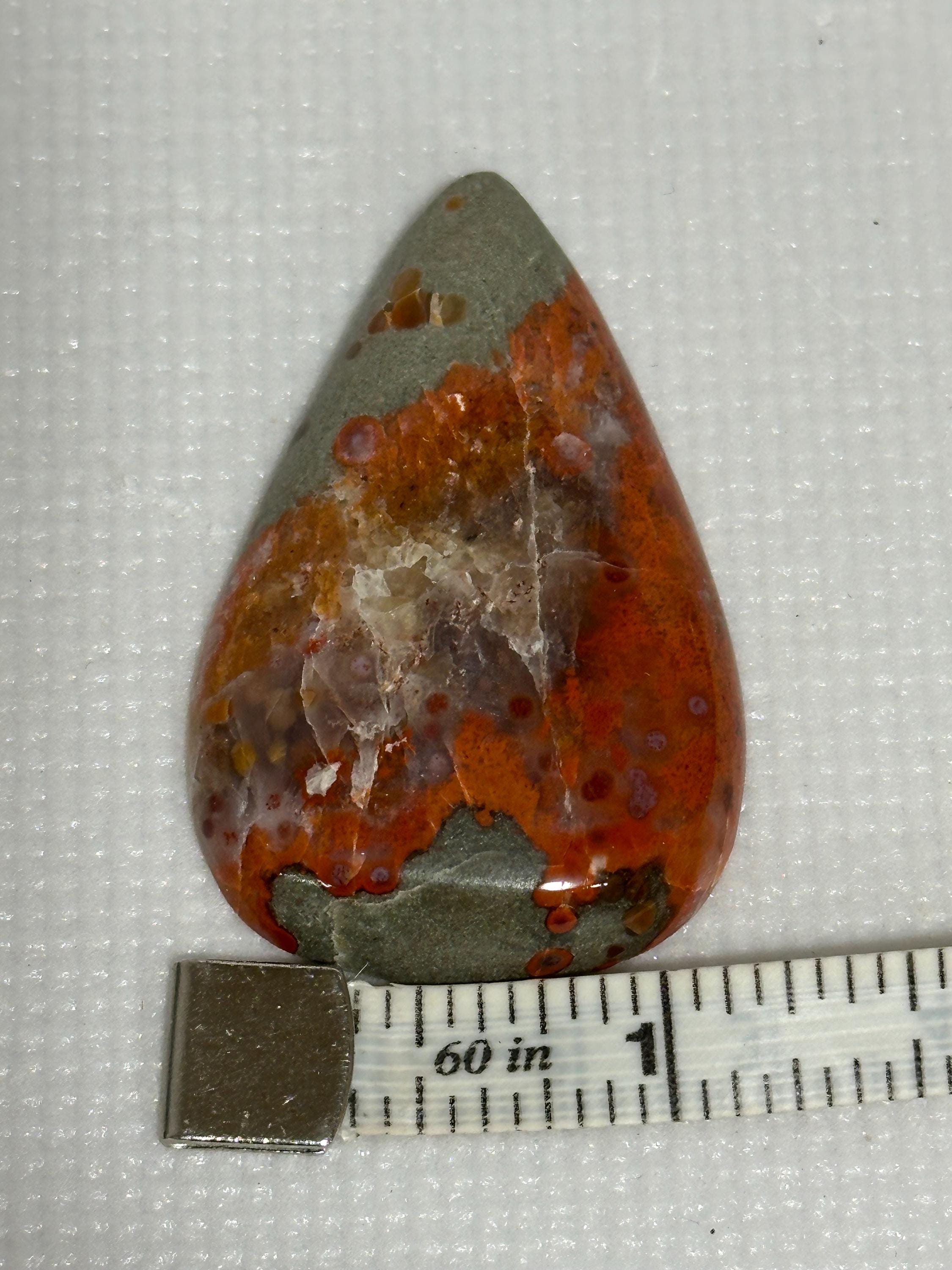 Grape agate teardrop loose gemstone from San Rafael Swell