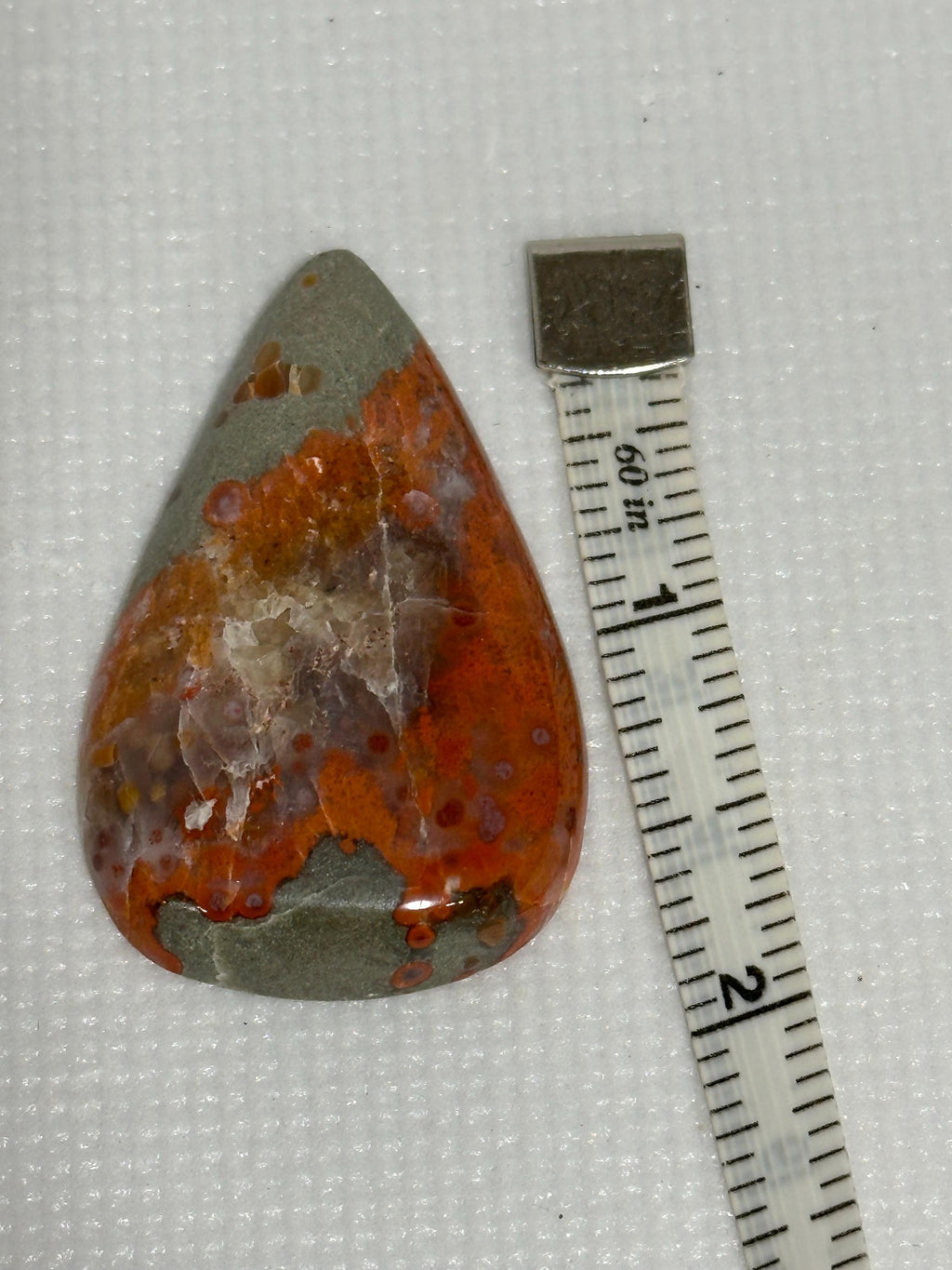 Grape agate teardrop loose gemstone from San Rafael Swell